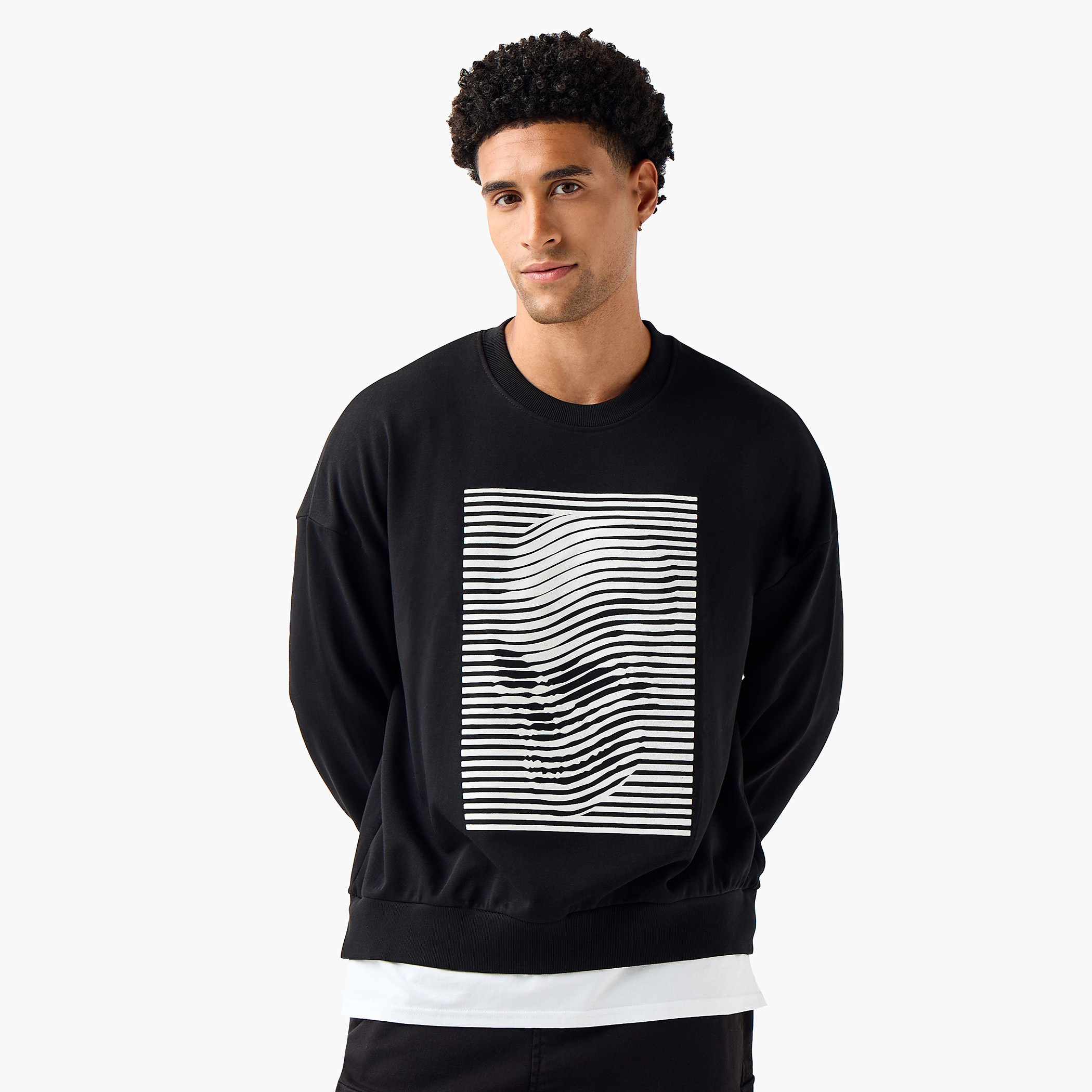 Men Oversized Graphic Print Sweatshirt-men-winterwear-hoodiesandsweatshirts-image-1