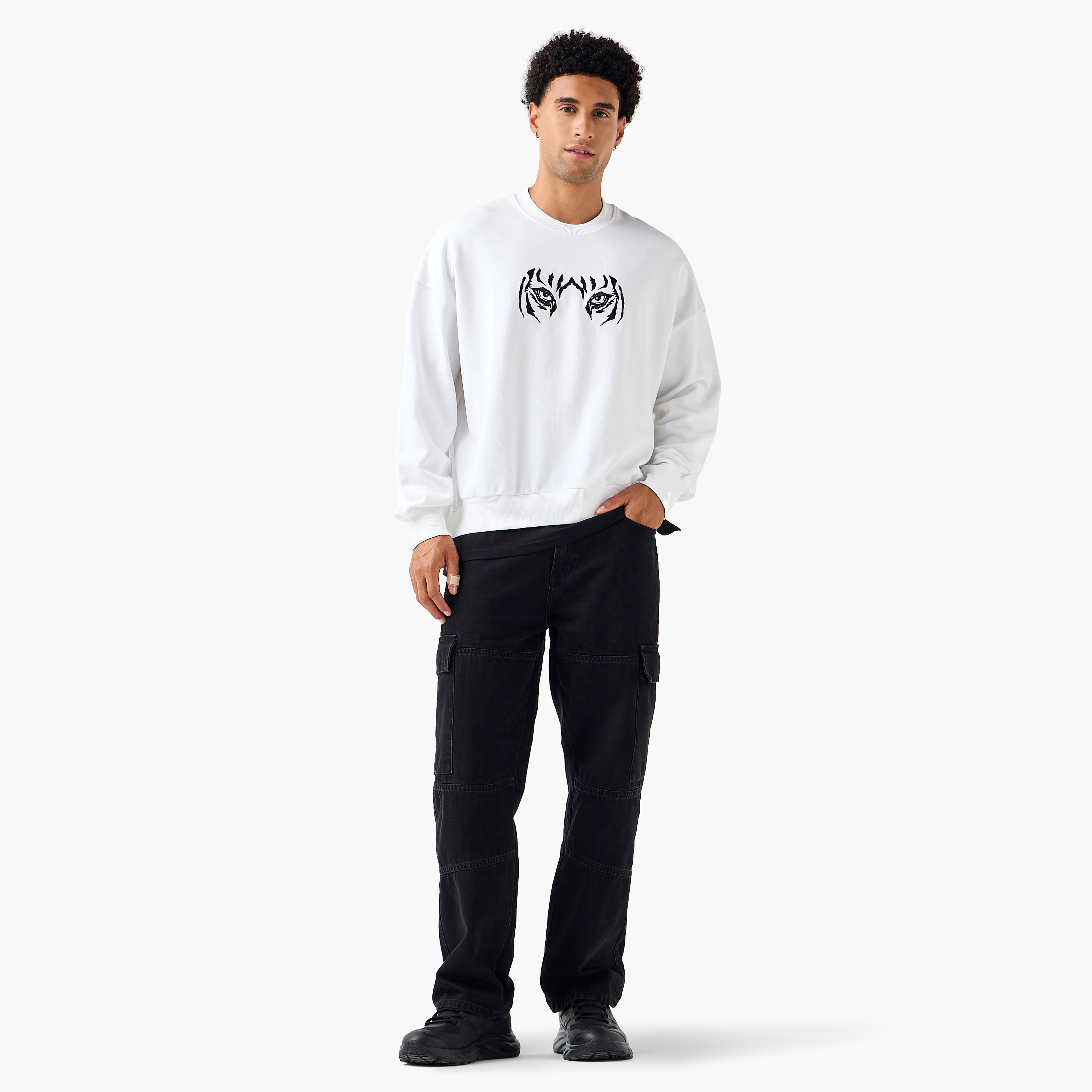 سويت شيرت رجالي فضفاض بطبعات نمر-men-winterwear-hoodiesandsweatshirts-image-2