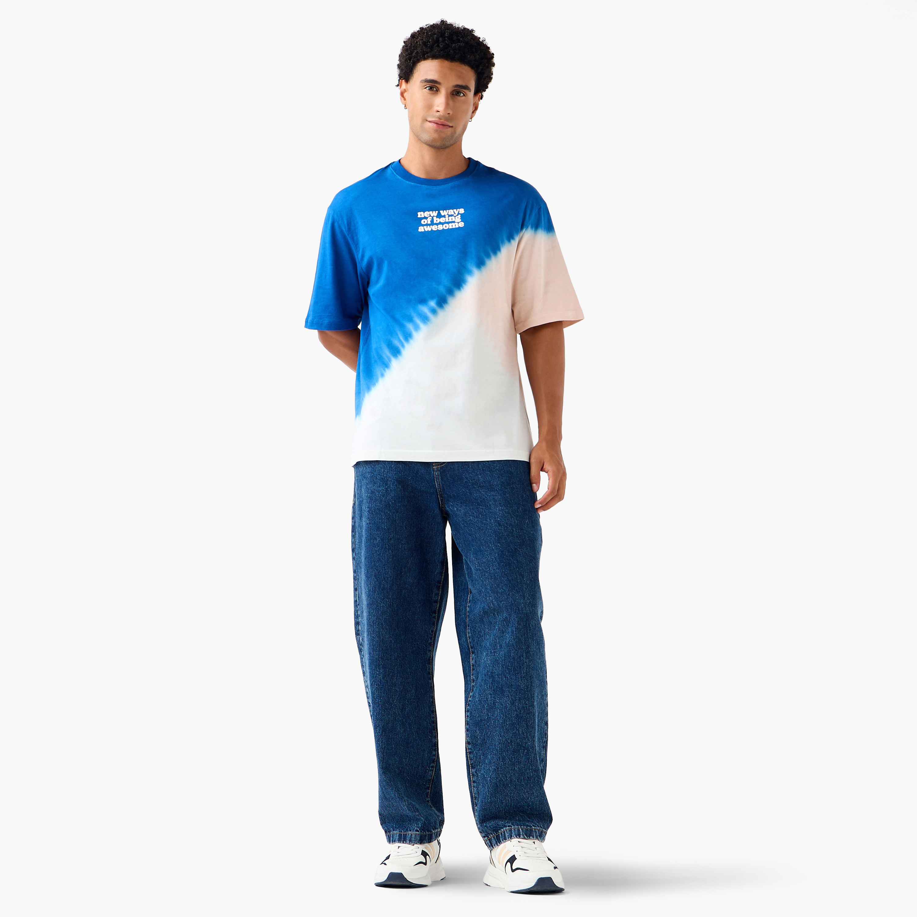 Men Regular Fit Crew Neck Short Sleeves Tie-Dyed T-Shirt-men-clothing-tshirtsandpolos-tshirts-image-2