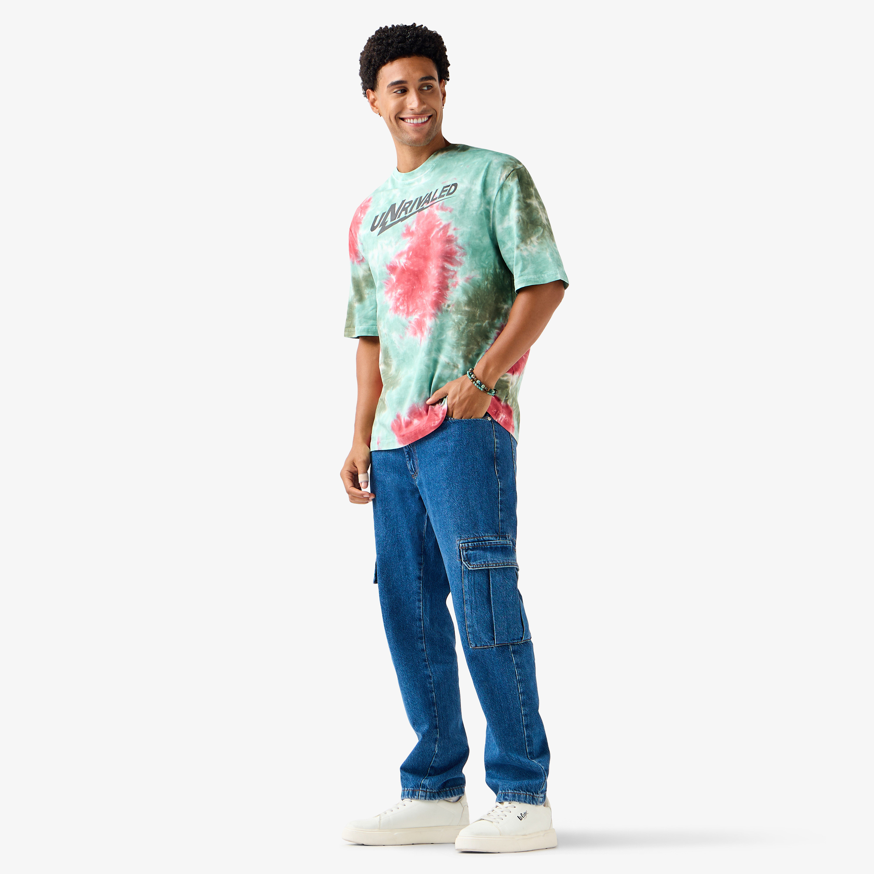 Men Regular Fit Crew Neck Short Sleeves Tie-Dyed T-Shirt-men-clothing-tshirtsandpolos-tshirts-image-2