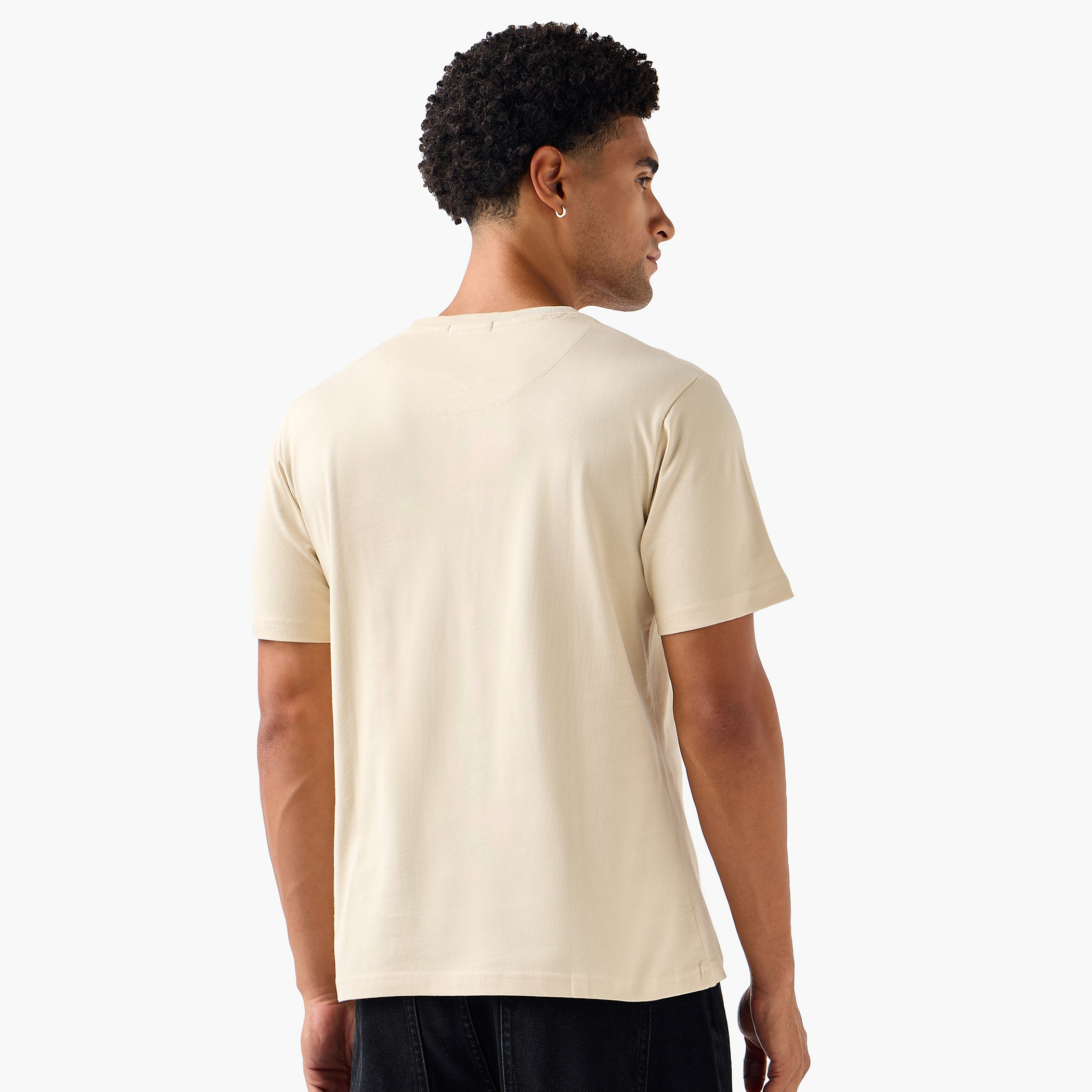 Men Regular Fit Crew Neck Short Sleeves Slogan Print T-Shirt-men-clothing-tshirtsandpolos-tshirts-image-3