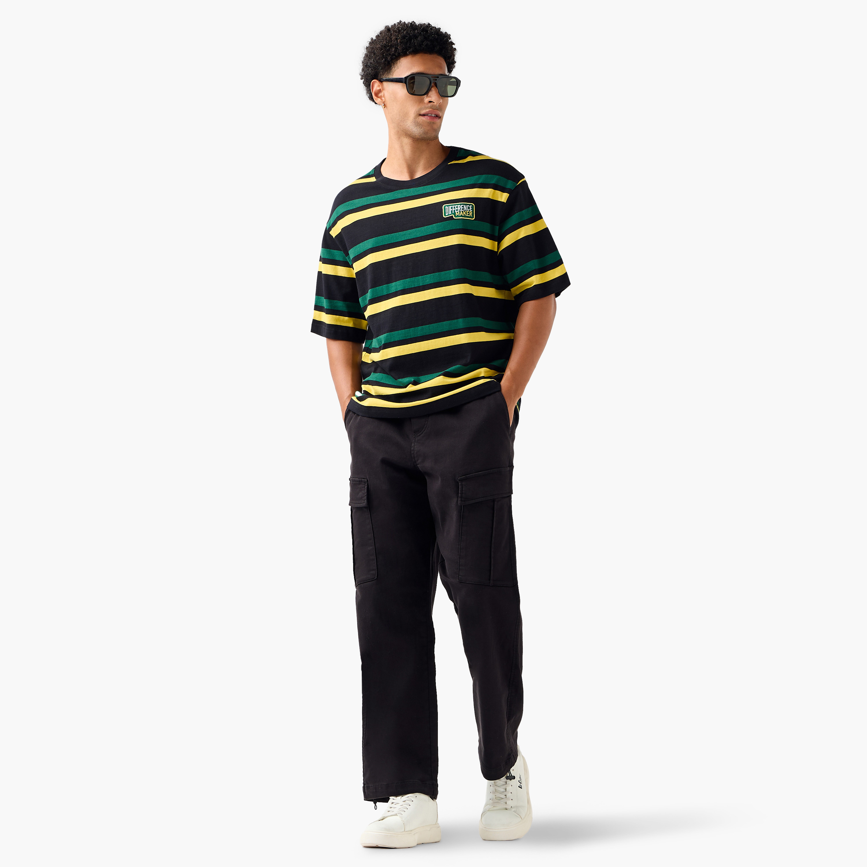 Men Regular Fit Crew Neck Short Sleeves Striped T-shirt-men-clothing-tshirtsandpolos-tshirts-image-2