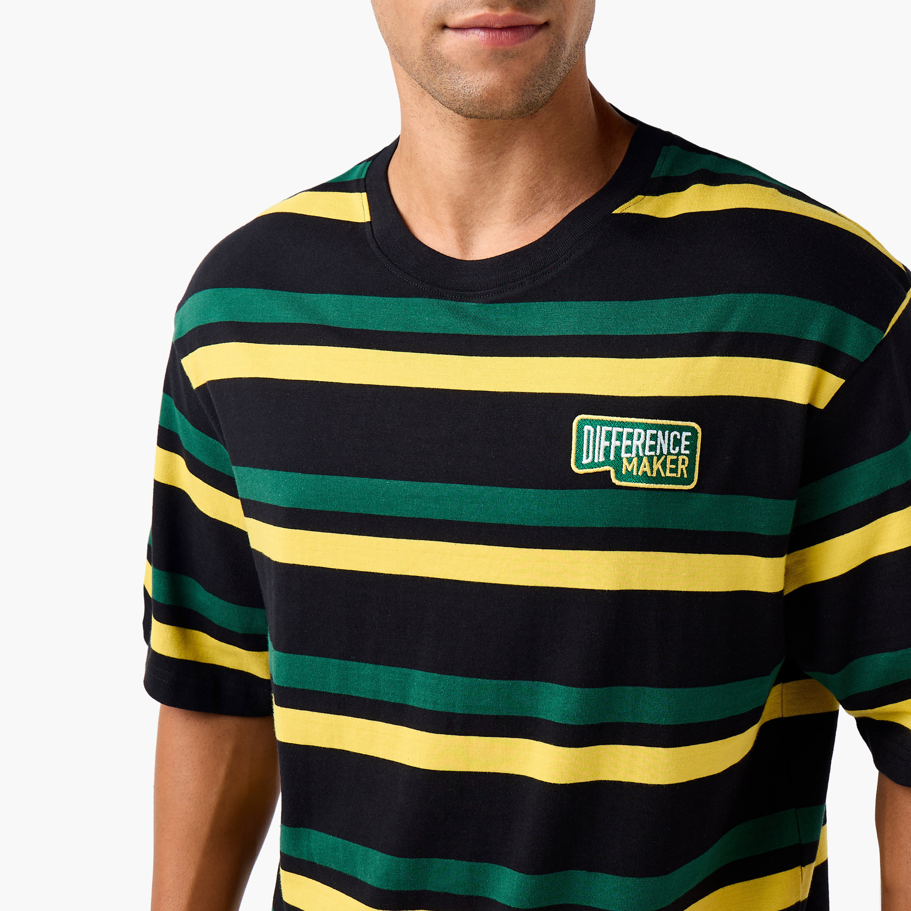 Men Regular Fit Crew Neck Short Sleeves Striped T-shirt-men-clothing-tshirtsandpolos-tshirts-image-4