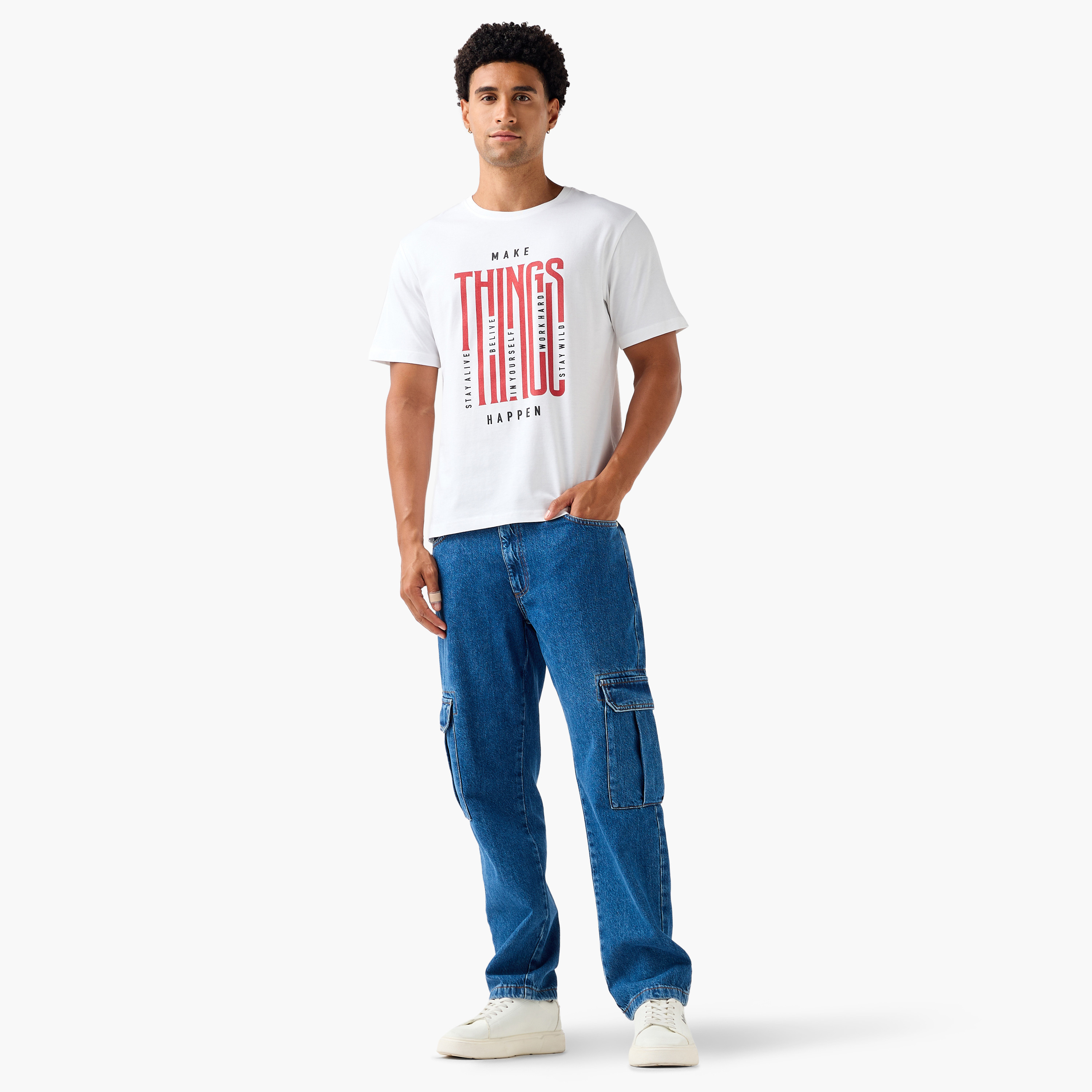 Men Regular Fit Crew Neck Short Sleeves Slogan Print T-shirt-men-clothing-tshirtsandpolos-tshirts-image-2