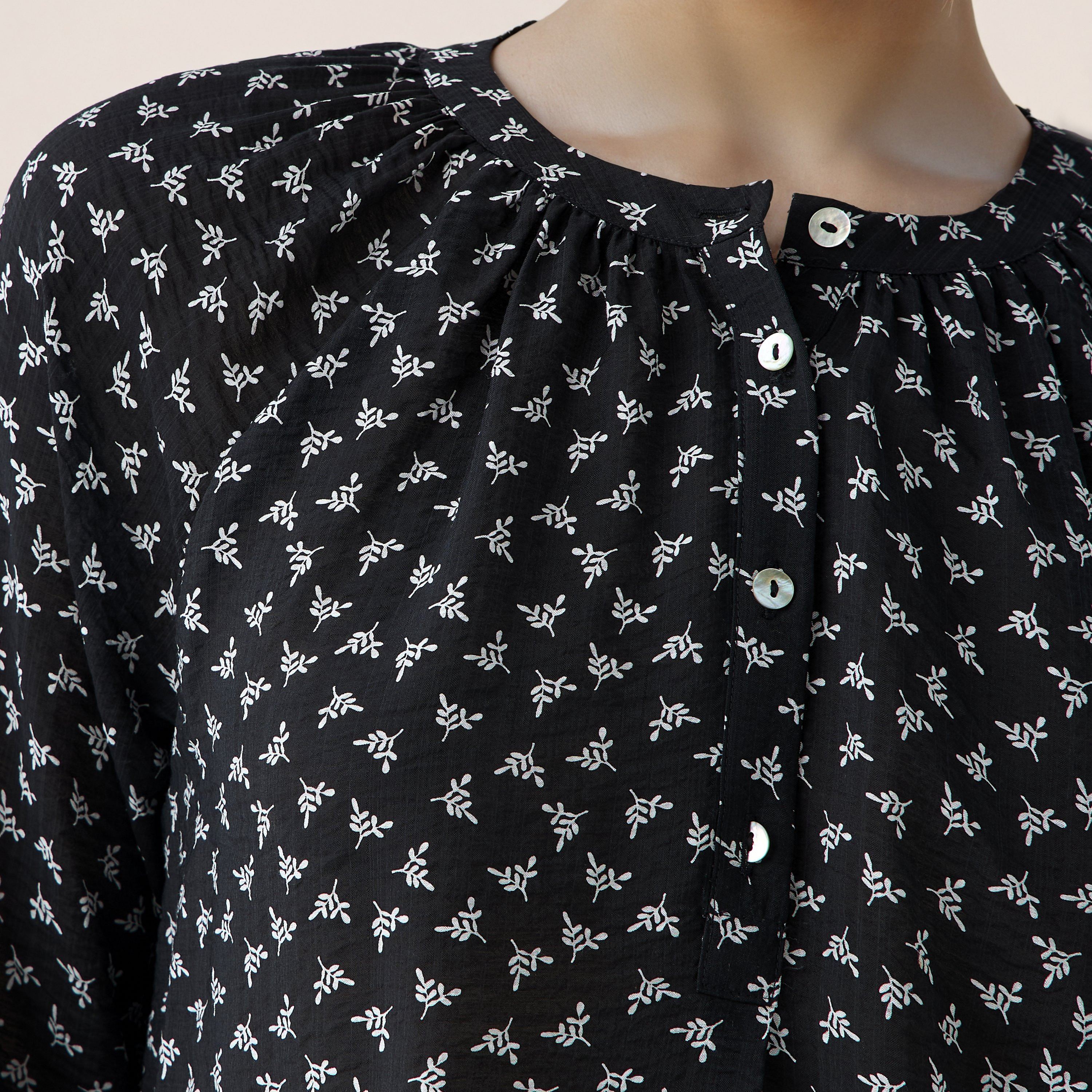Mandarin Collar Top with Print-women-clothing-shirtsandblouses-blouses-image-6