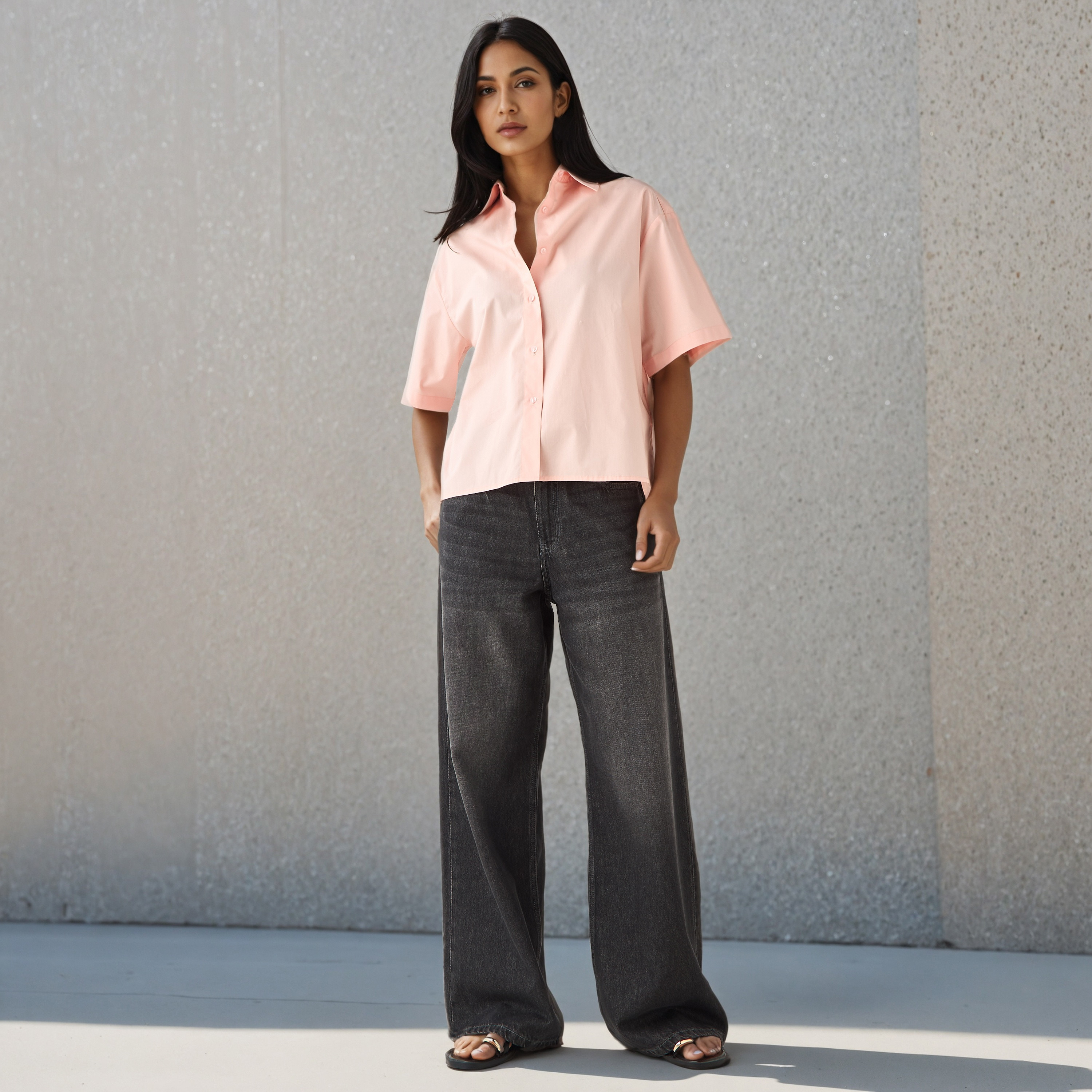 Cotton Shirt with Collar-women-clothing-shirtsandblouses-shirts-image-2