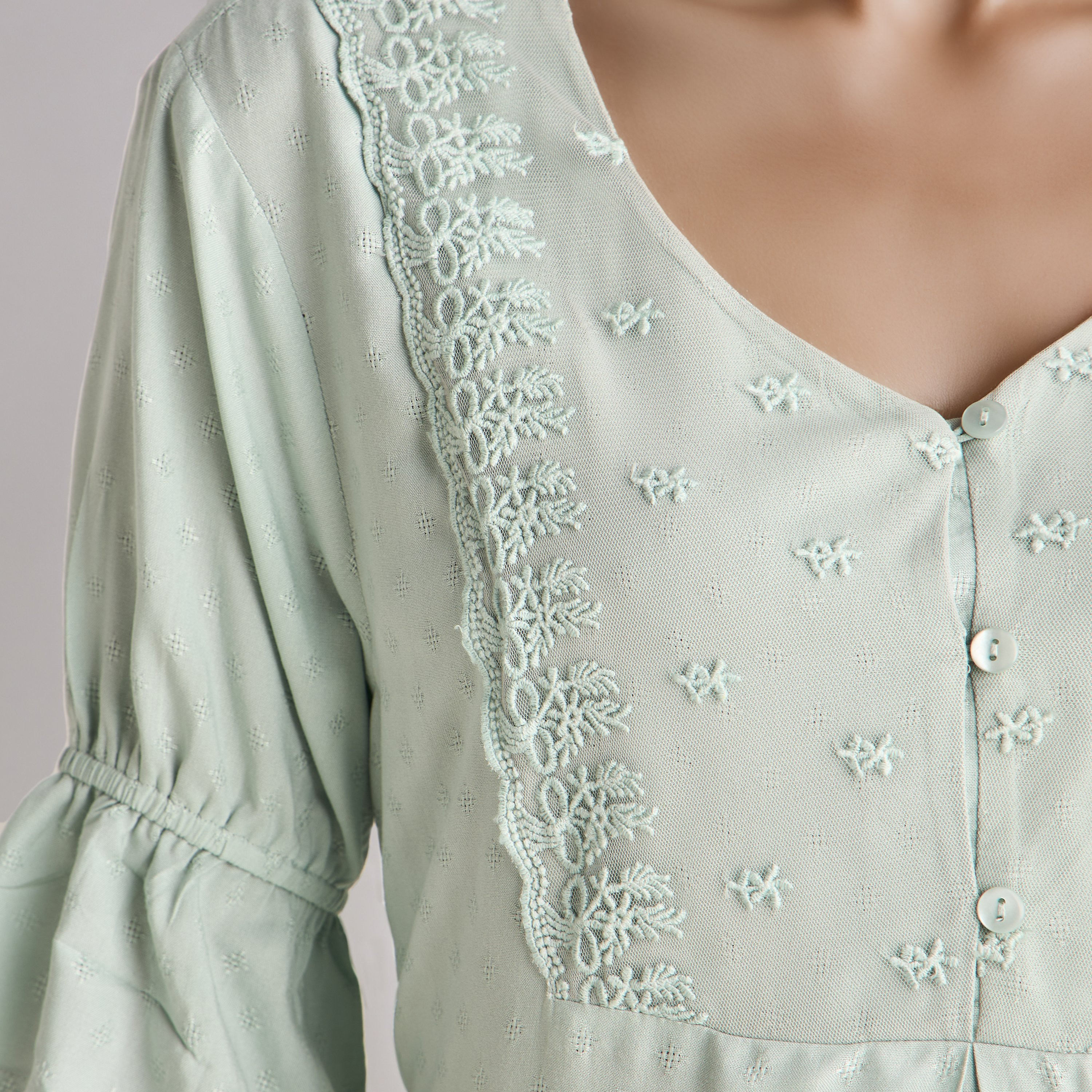 فستان نوم ماكسي فيسكوز بتطريز-women-clothing-nightwear-nighties-image-4