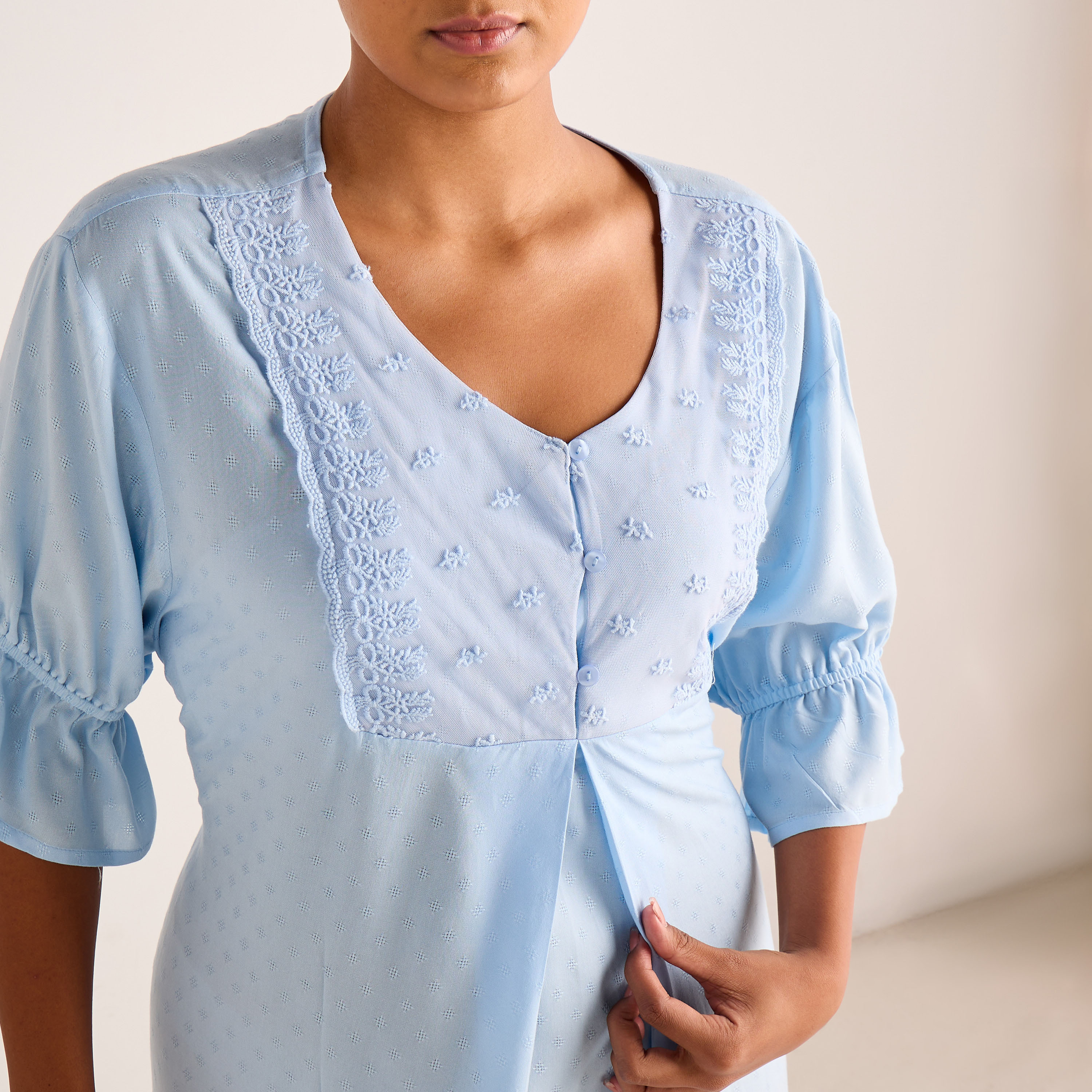 Nighty Maxi Length Viscose with Embroidery-PROMO_SP_AE_2FOR149_110625-image-2