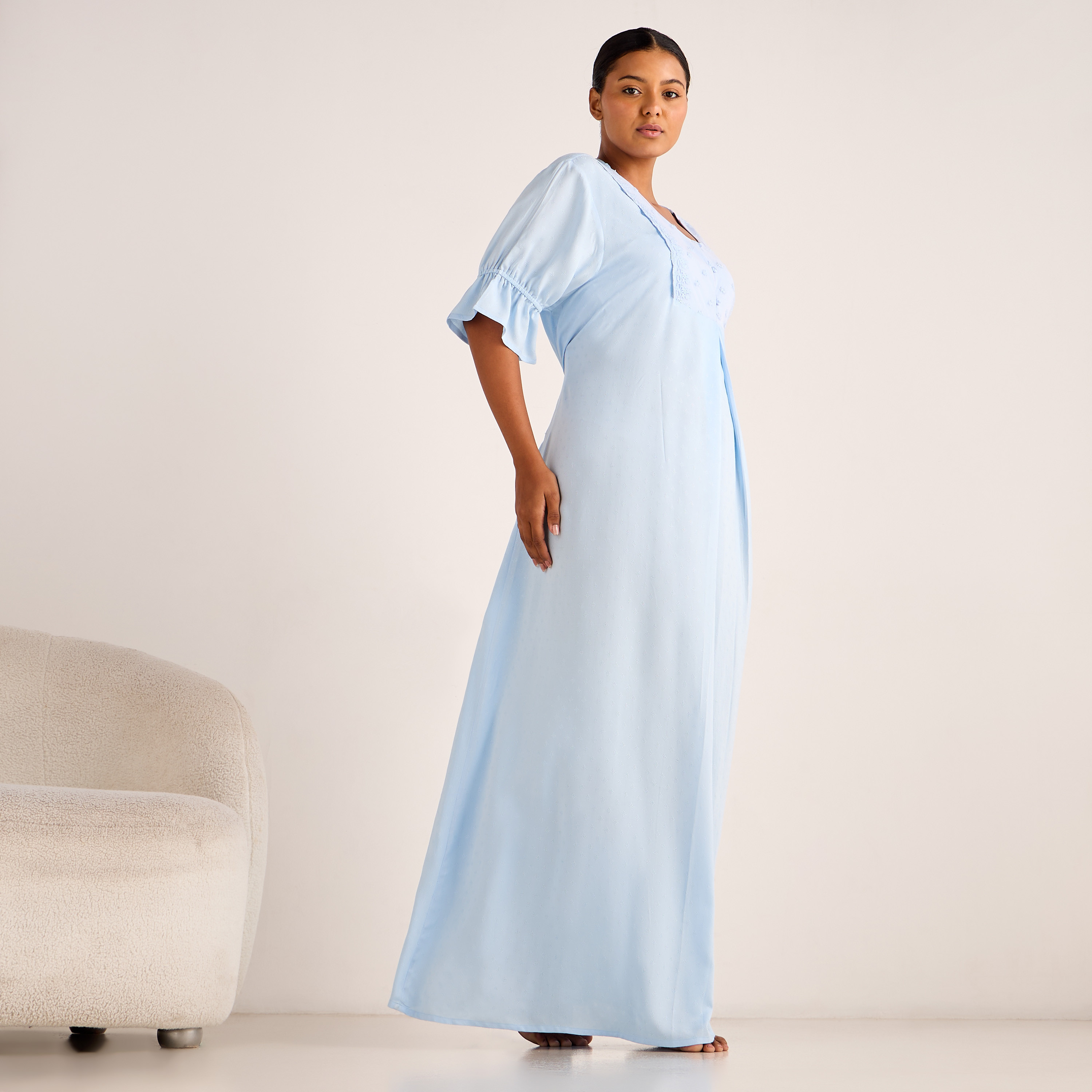 Nighty Maxi Length Viscose with Embroidery-PROMO_SP_AE_2FOR149_110625-image-4