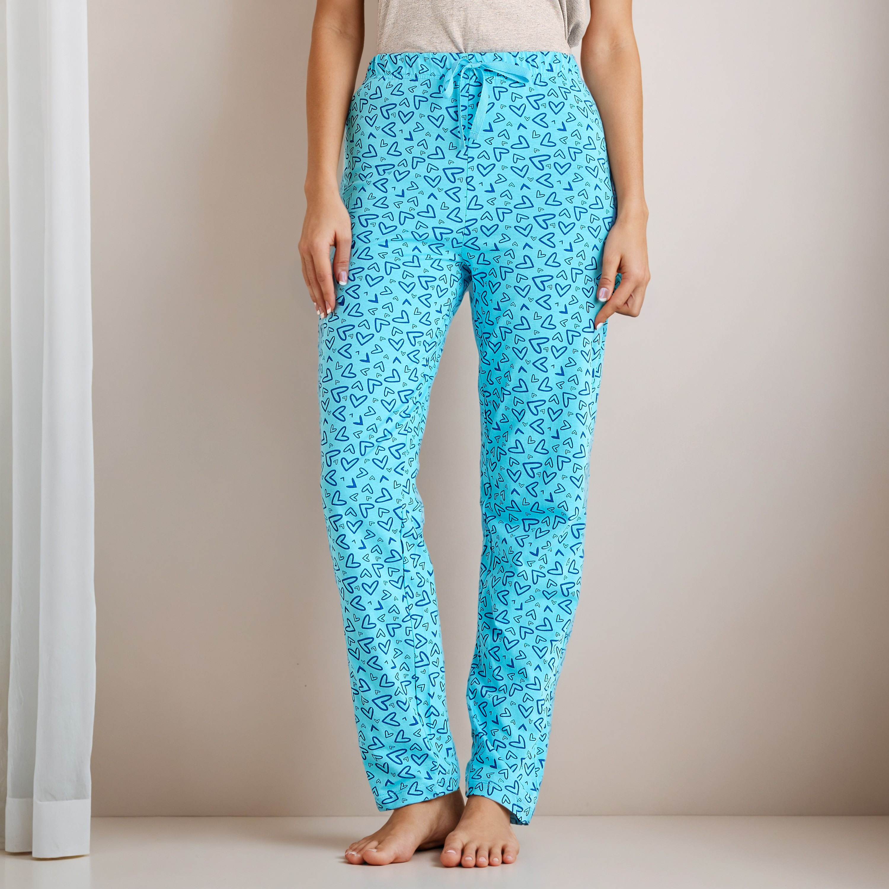 Pyjama Set T-shirt & Trousers Cotton-women-clothing-nightwear-pyjamas-longsets-image-3