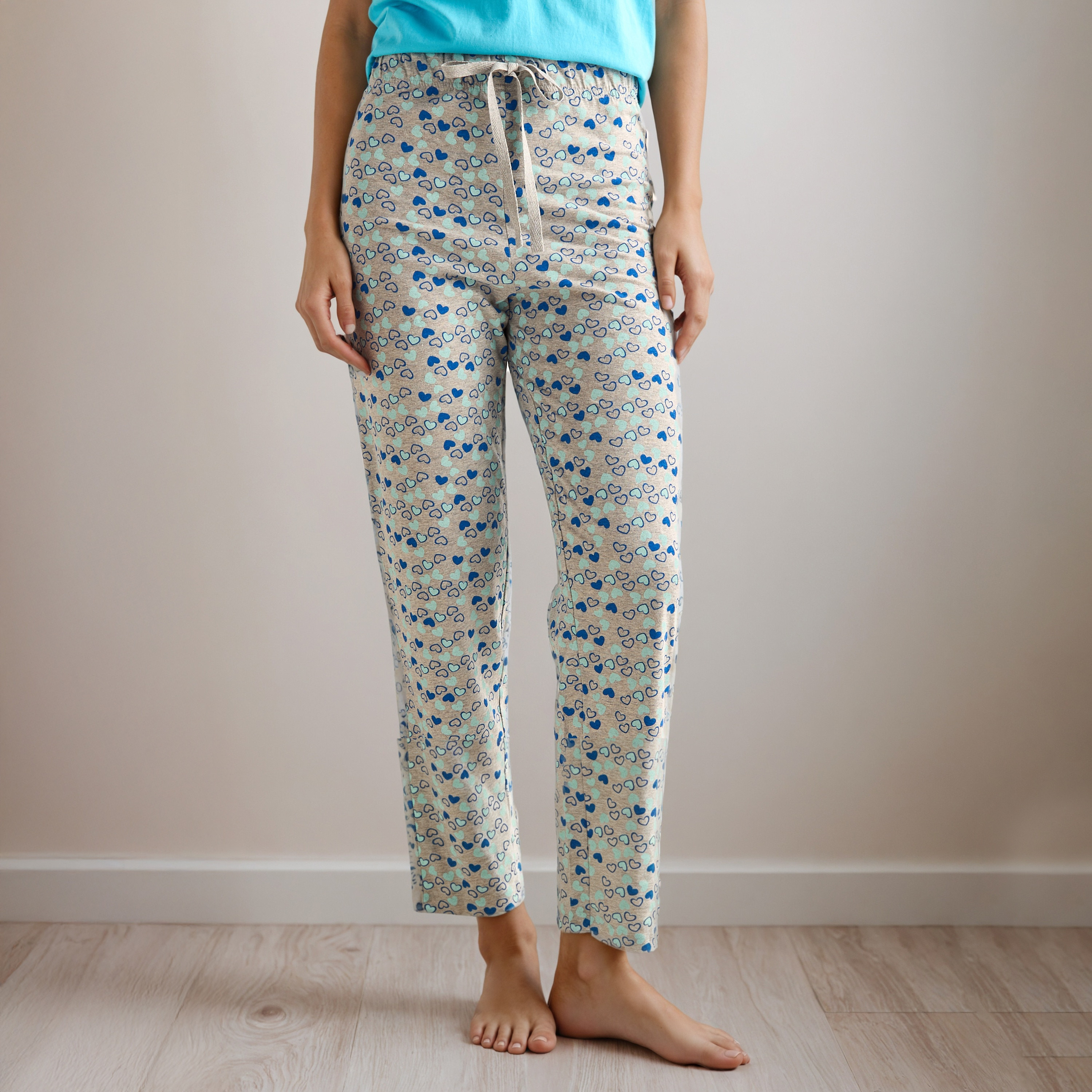 Pyjama Set T-shirt & Trousers Cotton-women-clothing-nightwear-pyjamas-longsets-image-3