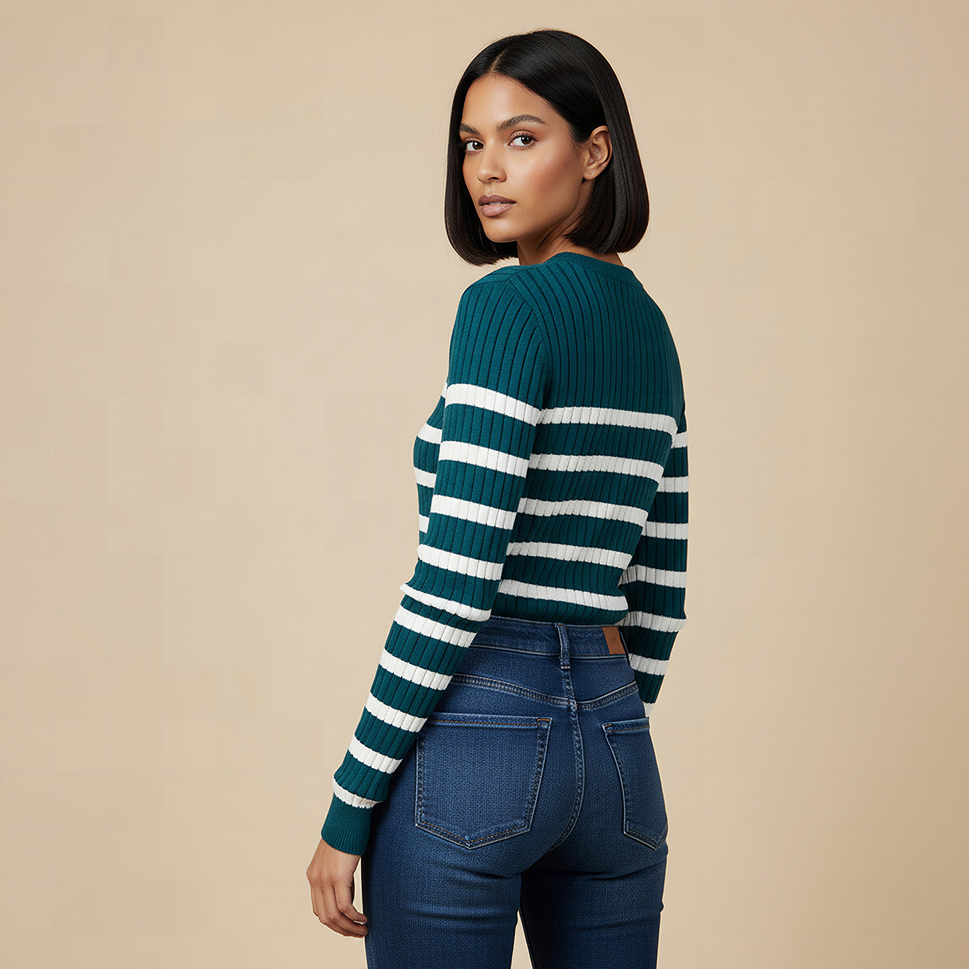 كنزة مخططة بياقة ضيقة-women-clothing-cardigansandjumpers-jumpers-image-18