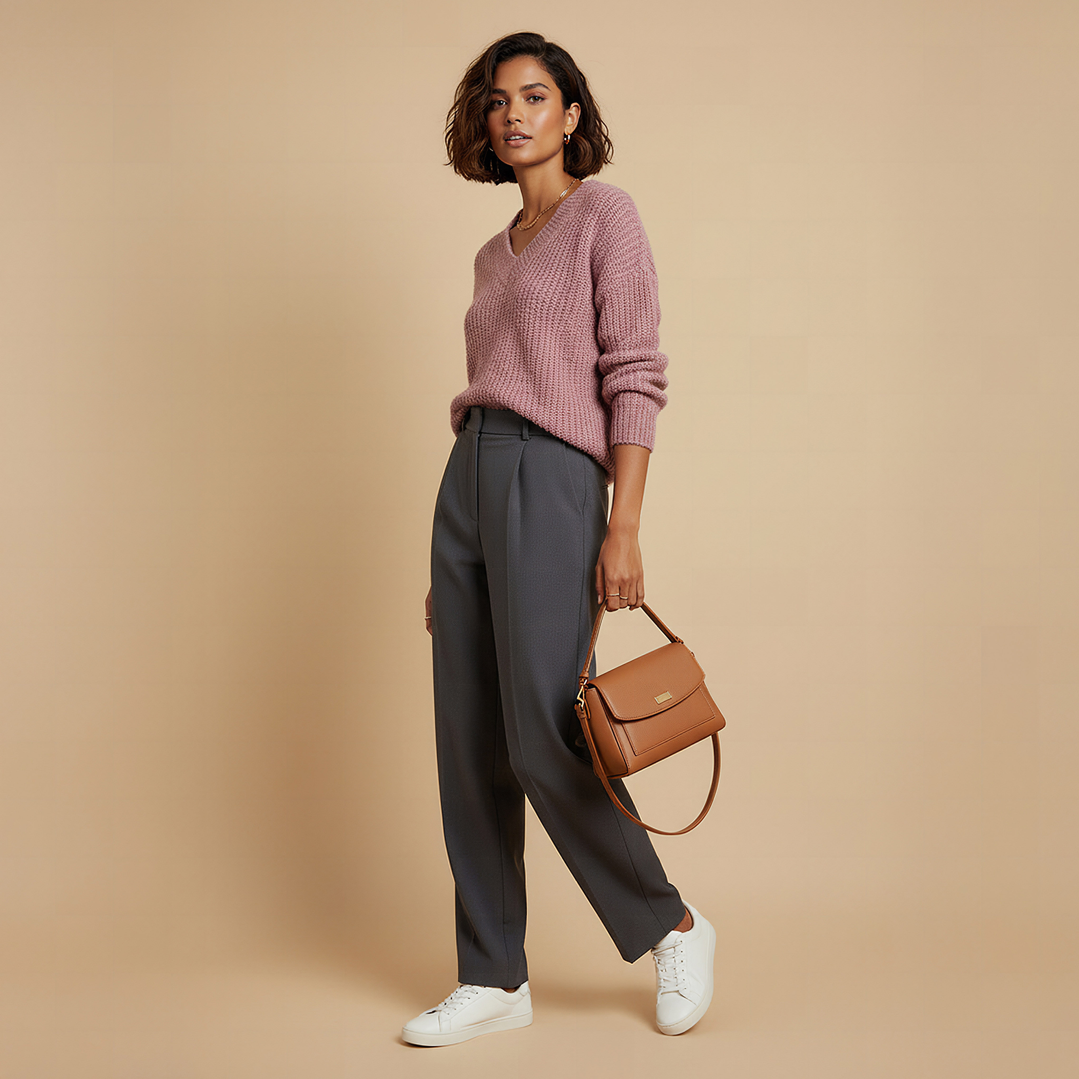 كنزة بارزة الملمس بياقة V وأكمام طويلة-women-clothing-cardigansandjumpers-jumpers-image-12