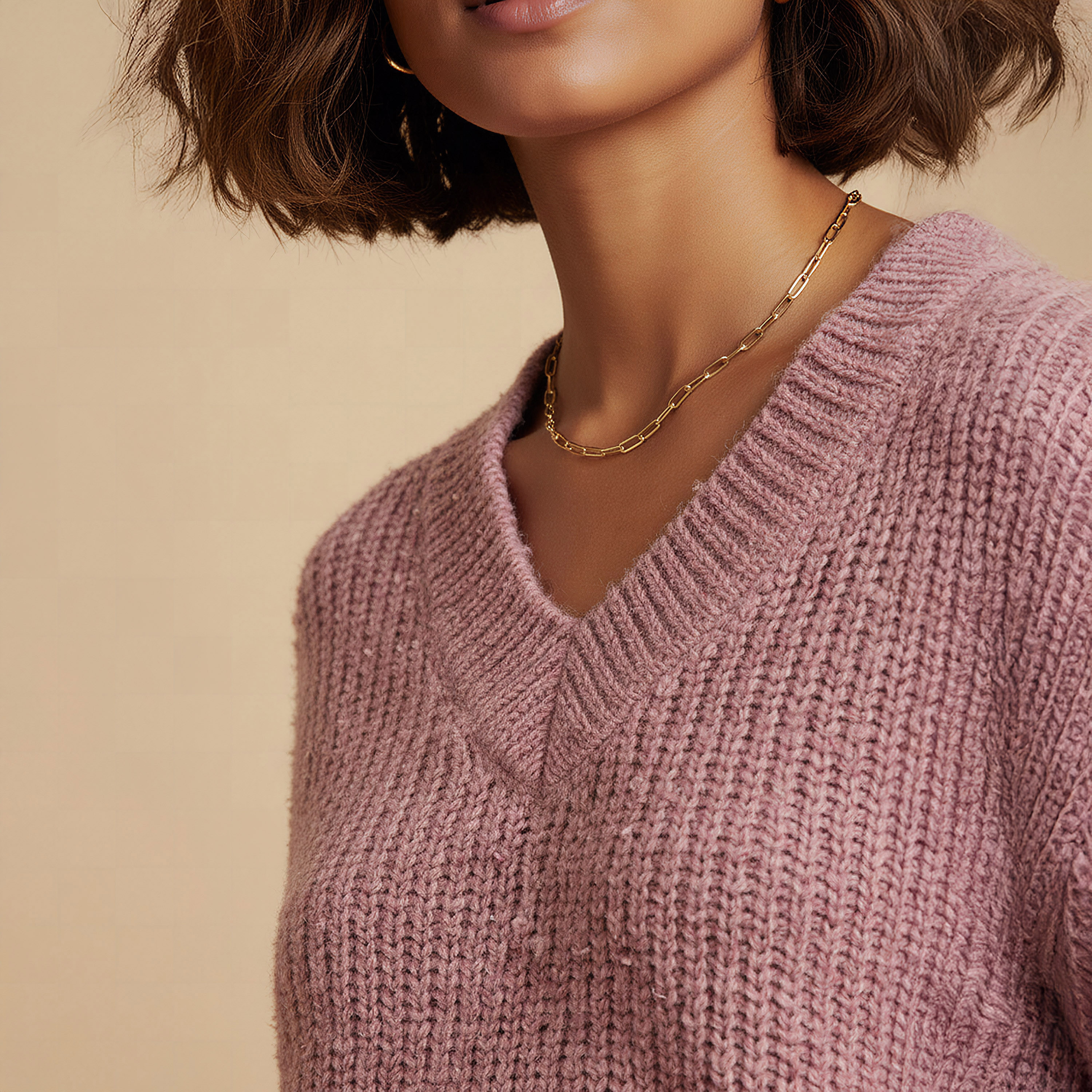 كنزة بارزة الملمس بياقة V وأكمام طويلة-women-clothing-cardigansandjumpers-jumpers-image-14