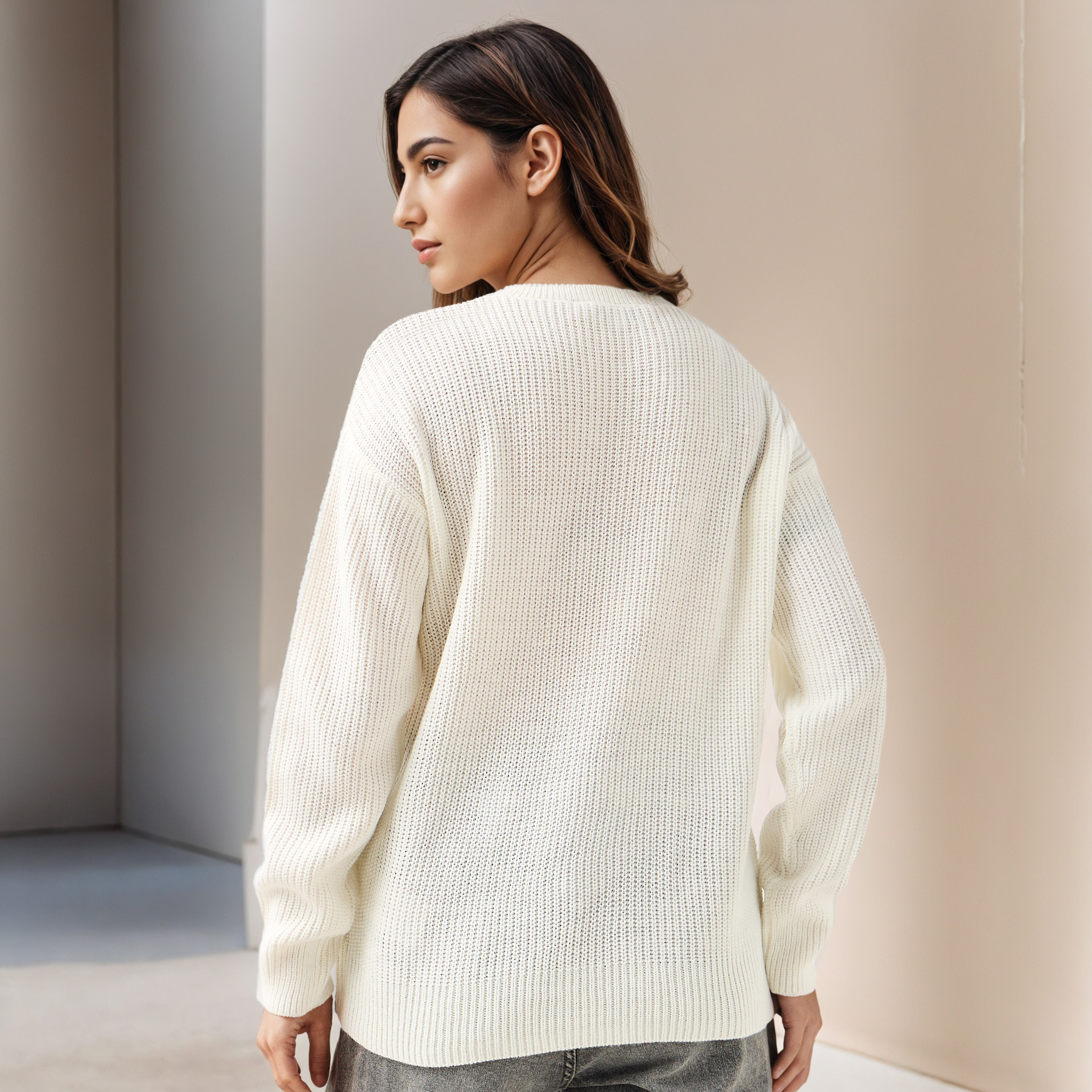 بلوفر بارز الملمس بياقة ضيّقة وأكمام طويلة-women-clothing-cardigansandjumpers-jumpers-image-13