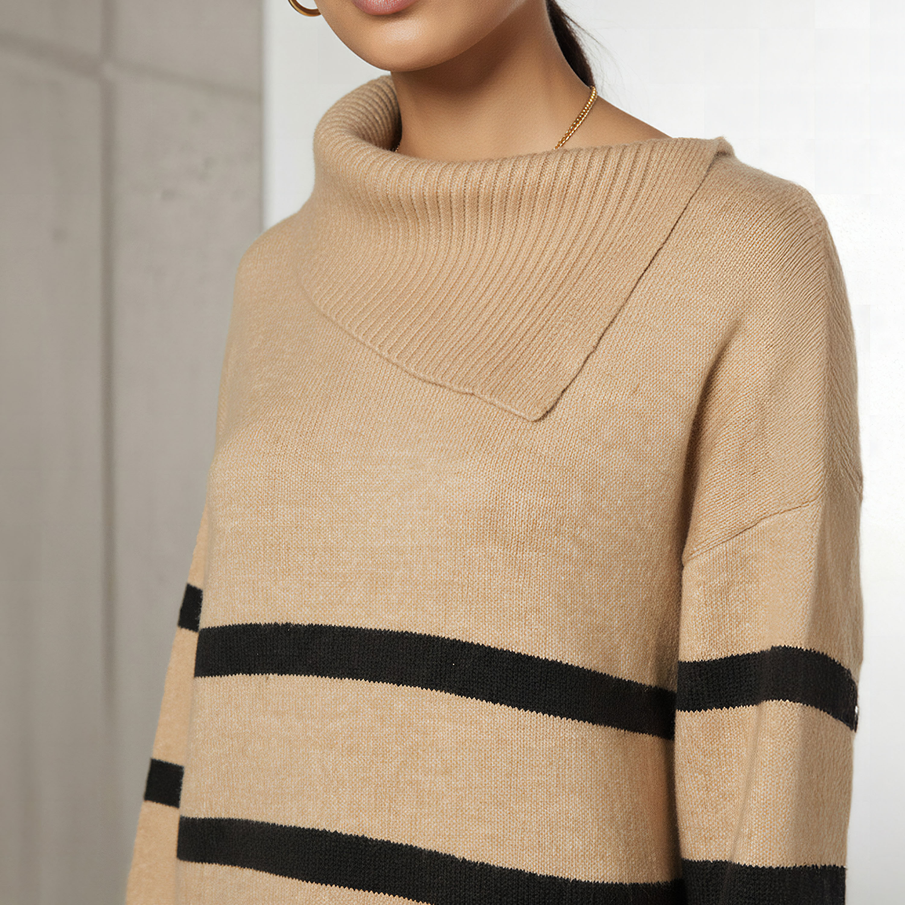Striped Sweater Dress with Asymmetric Neck-PROMO_SP_AE_2FOR169_110625-image-4