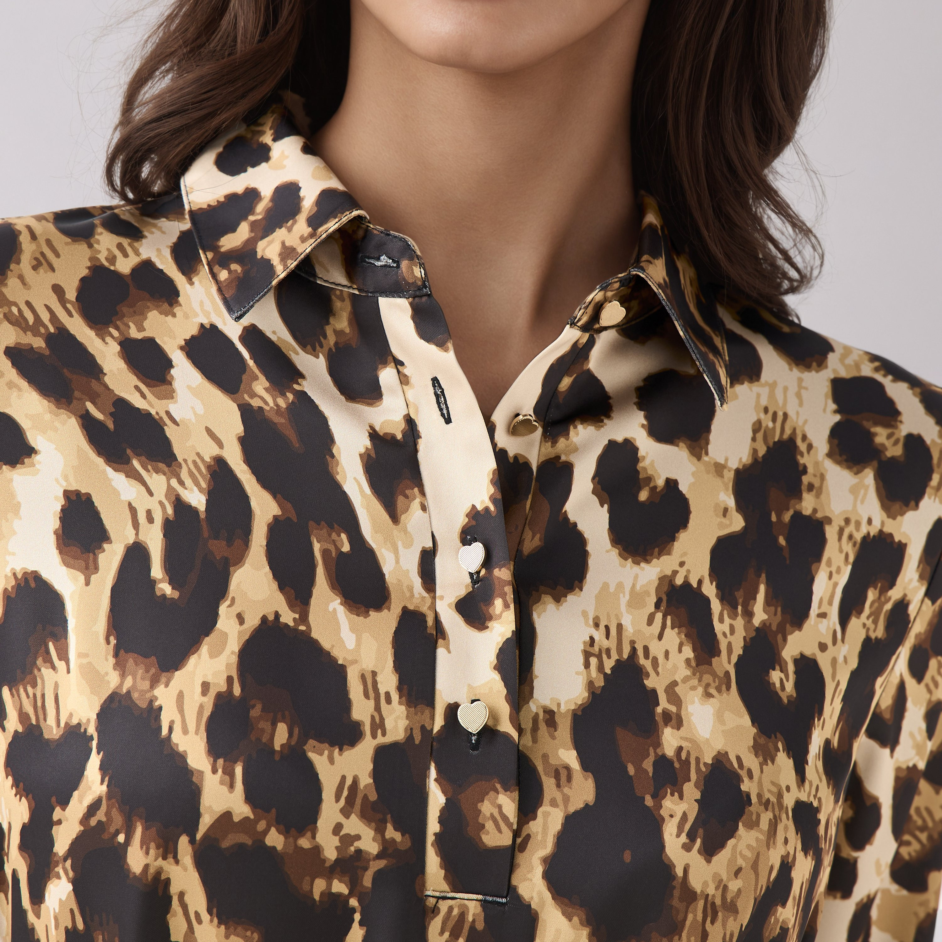 Animal Print Shirt Dress with Tie-Up Detail-women-clothing-dresses-image-5