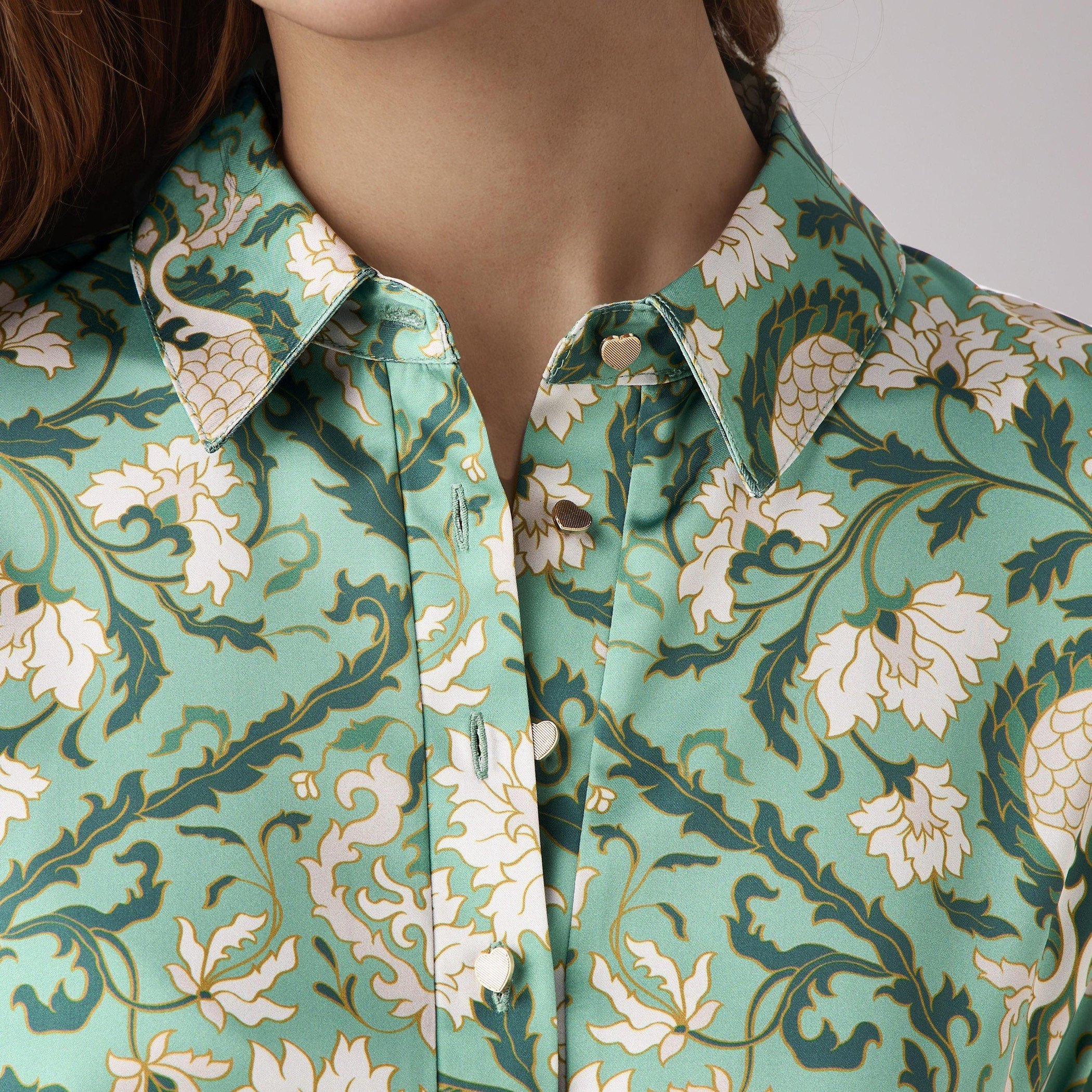 Floral Print Shirt Dress with Tie-Up Detail-women-clothing-dresses-image-5