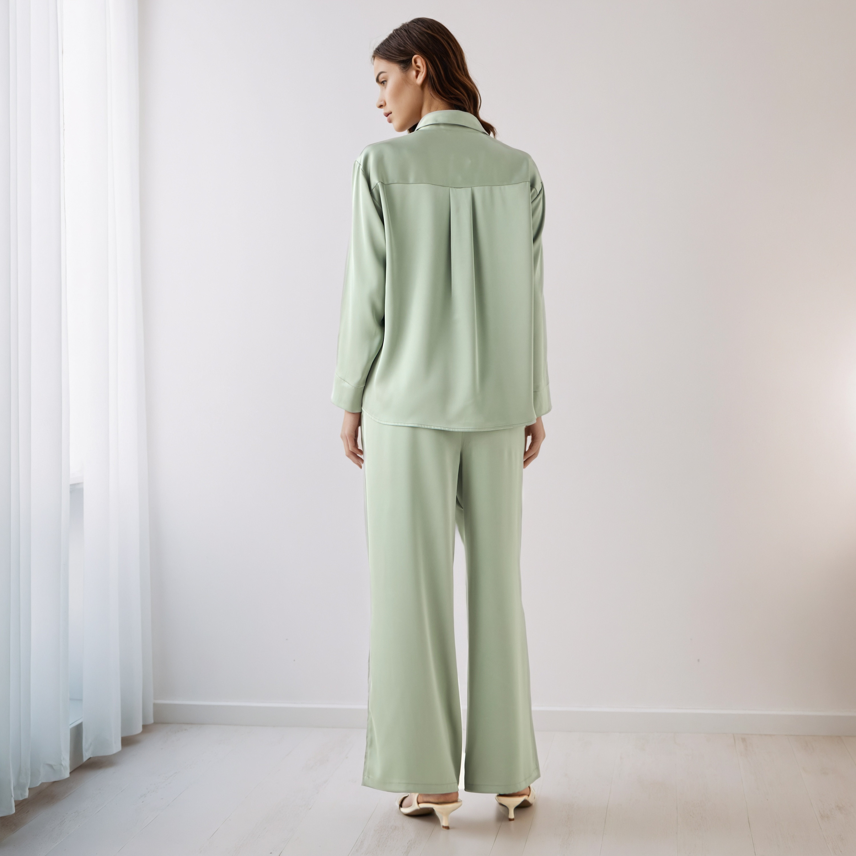 طقم منسق قميص وبنطلون واسع الساق-women-clothing-coordsets-image-3