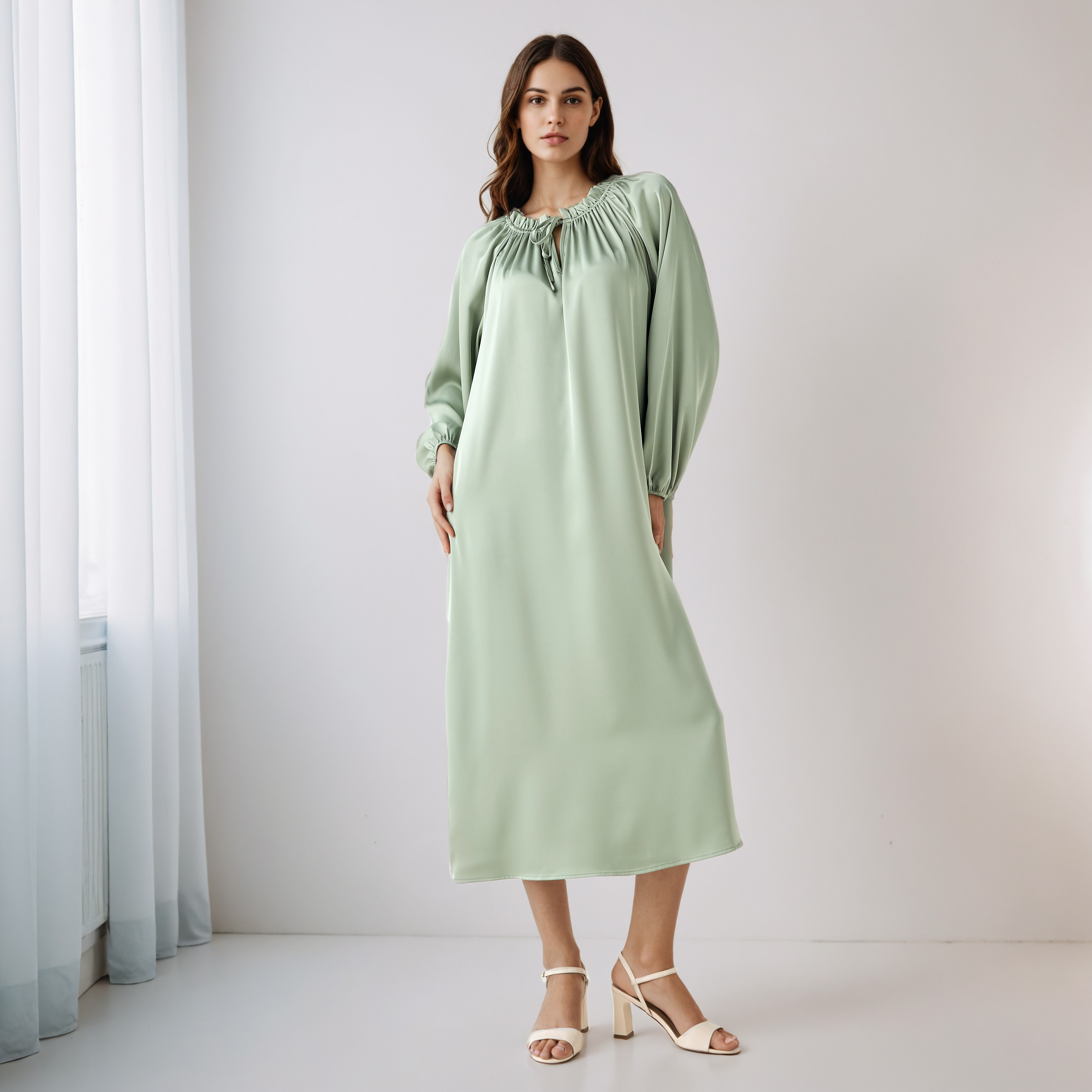 Shift Midi Dress with Tie-Ups-PROMO_SP_AE_2FOR169_110625-image-1