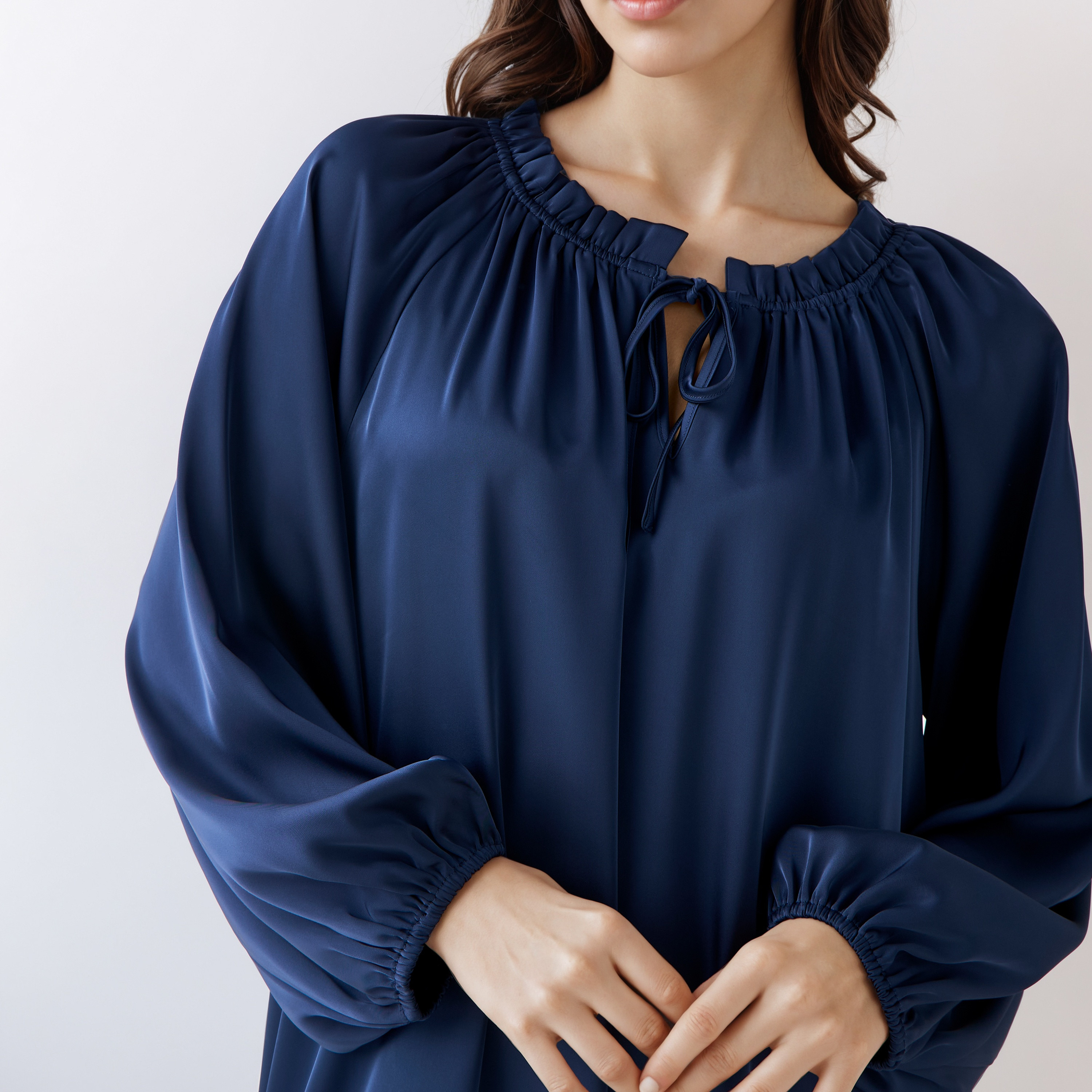 فستان ميدي شيفت برباط-women-clothing-dresses-image-5