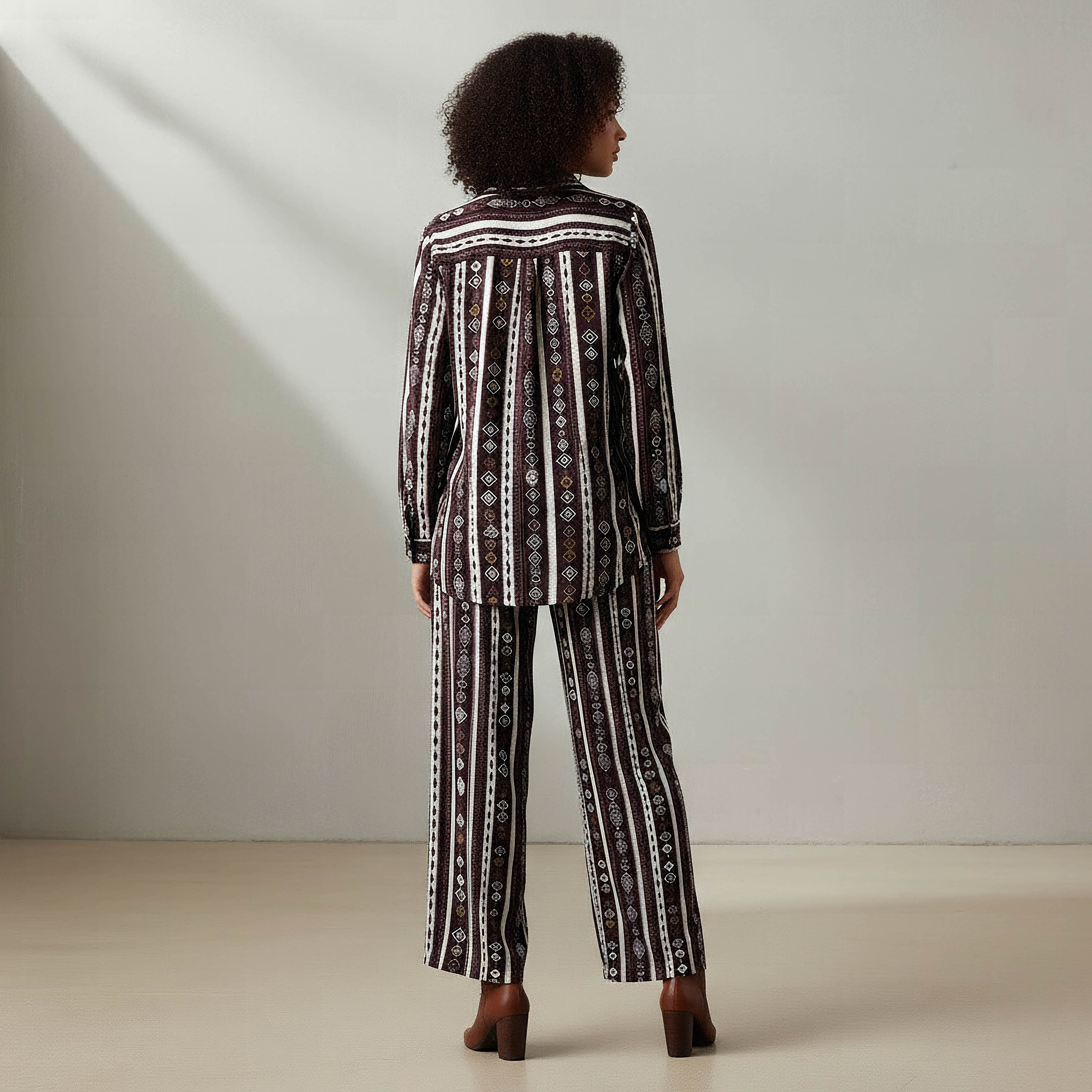 Coord Set with Shirt & Wide Leg Pants-women-clothing-coordsets-image-3