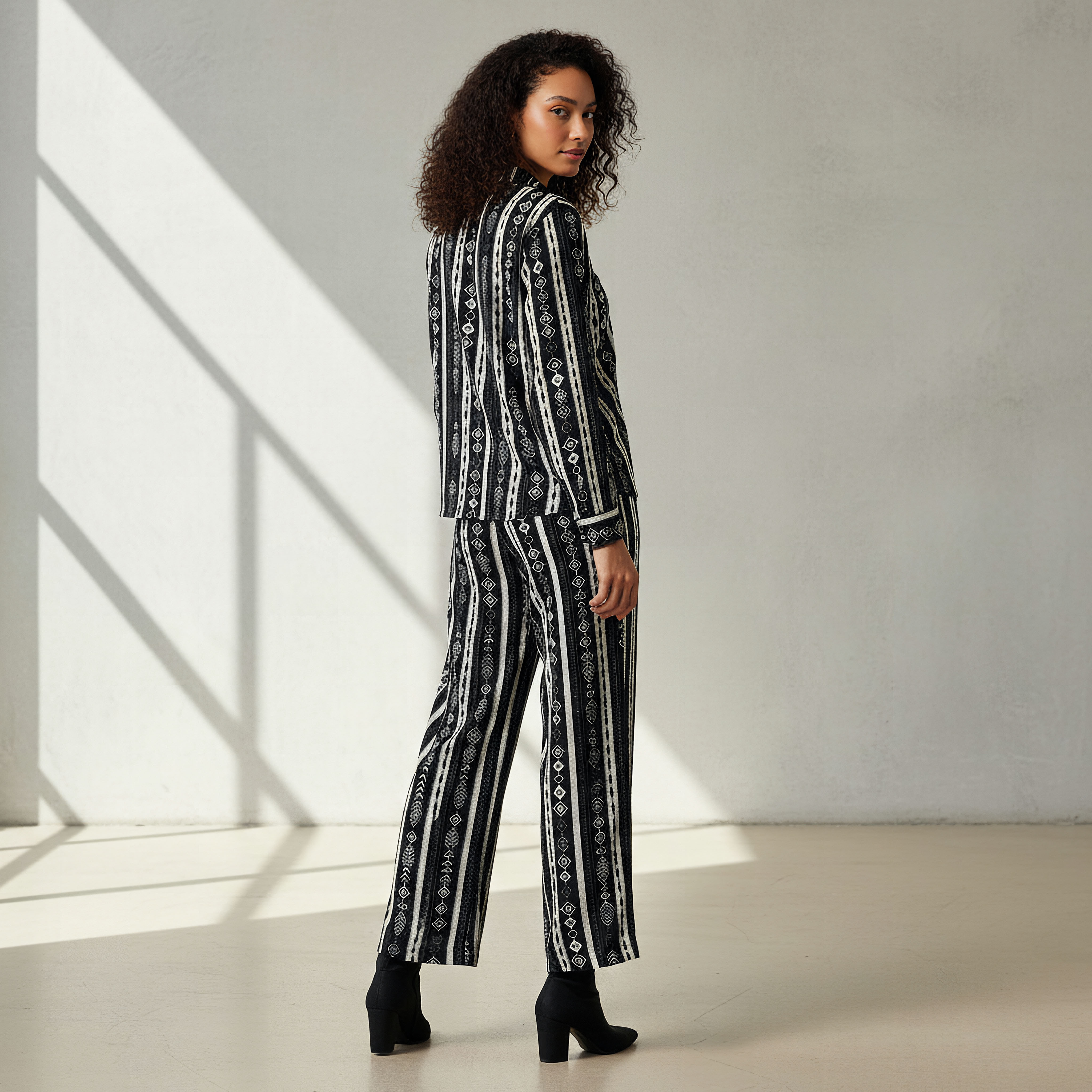 Coord Set with Shirt & Wide Leg Pants-women-clothing-coordsets-image-3