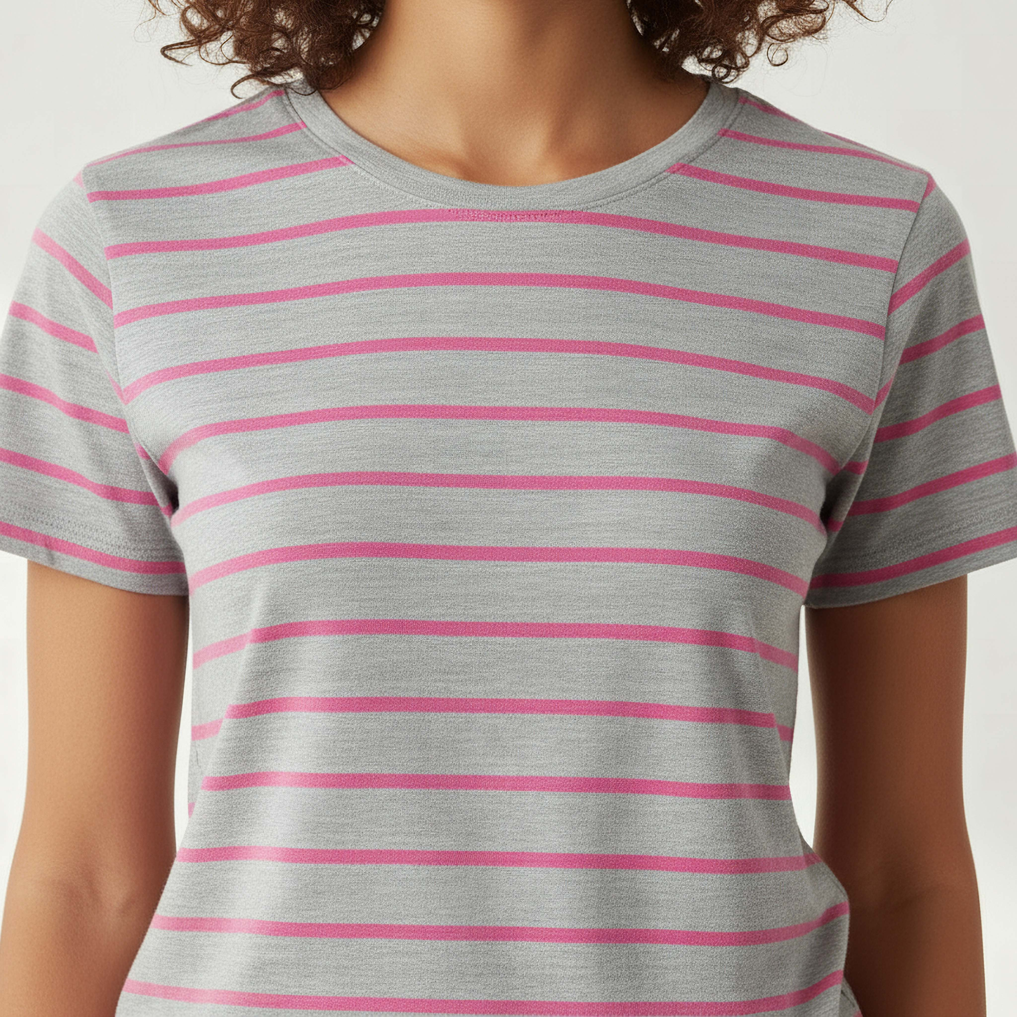 Pyjama Set Striped T-shirt & Trousers-women-clothing-nightwear-pyjamas-longsets-image-5