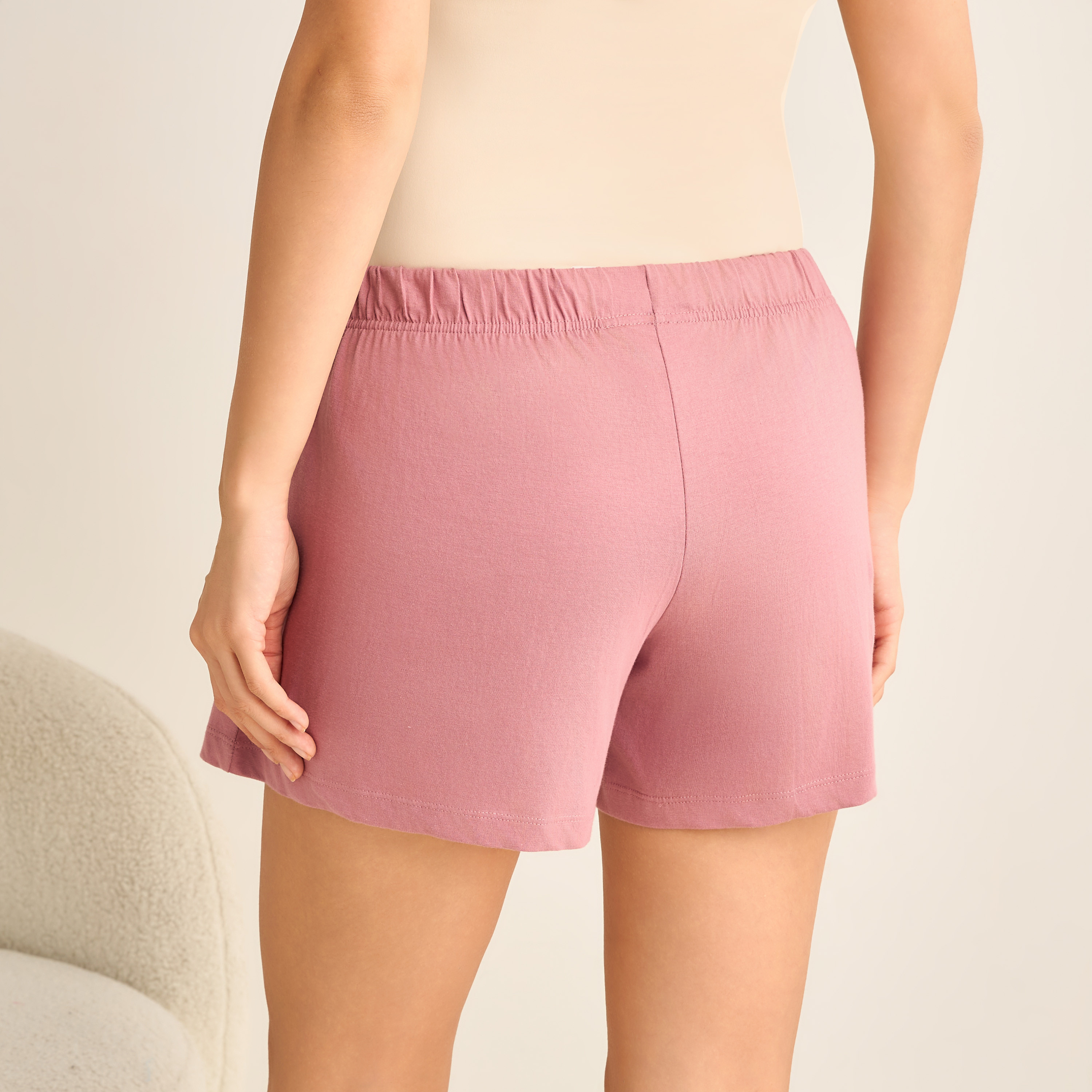 Set of 2 - Drawstring Waist Shorts-women-clothing-nightwear-pyjamas-bottoms-image-5