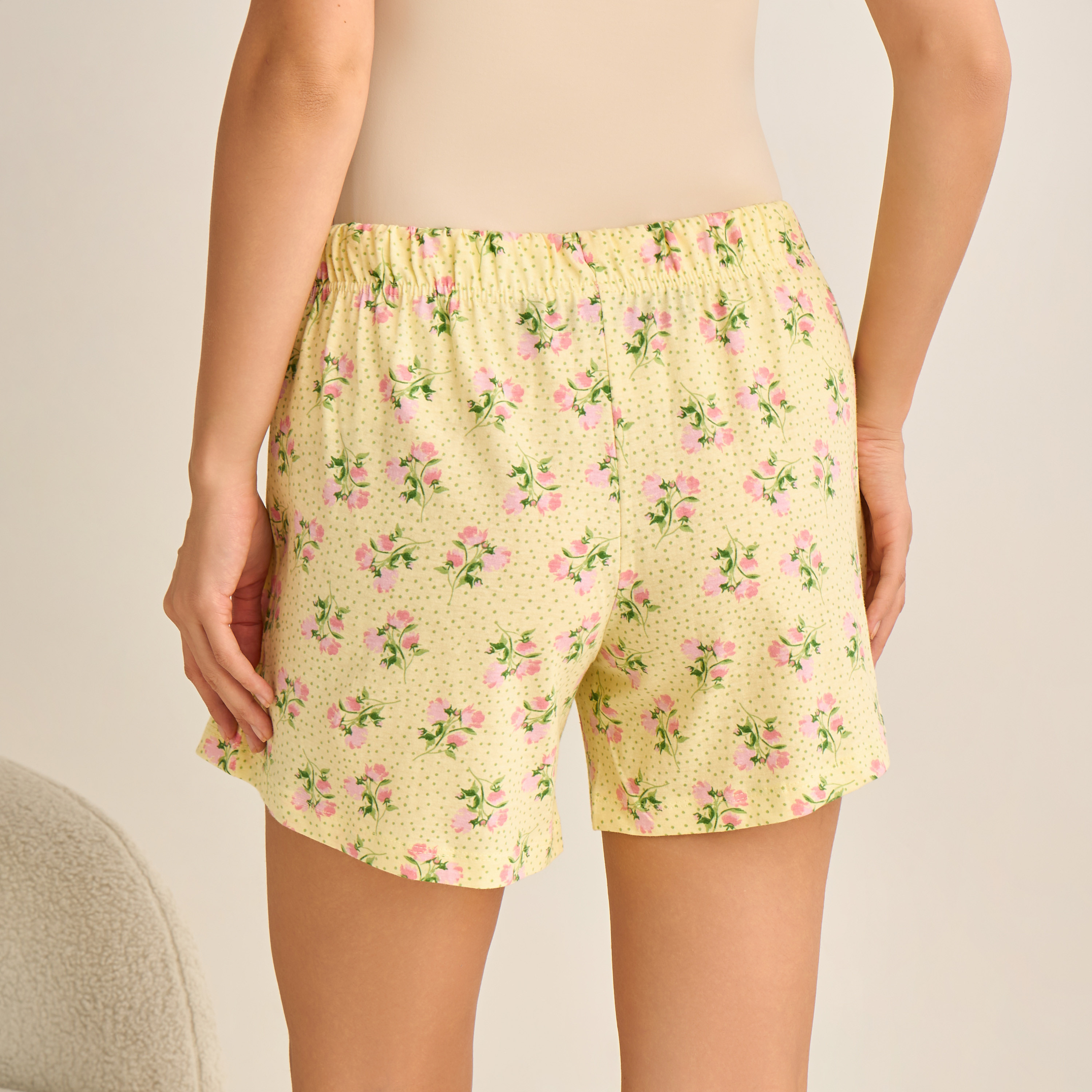Set of 2 - Drawstring Waist Shorts-women-clothing-nightwear-pyjamas-bottoms-image-8