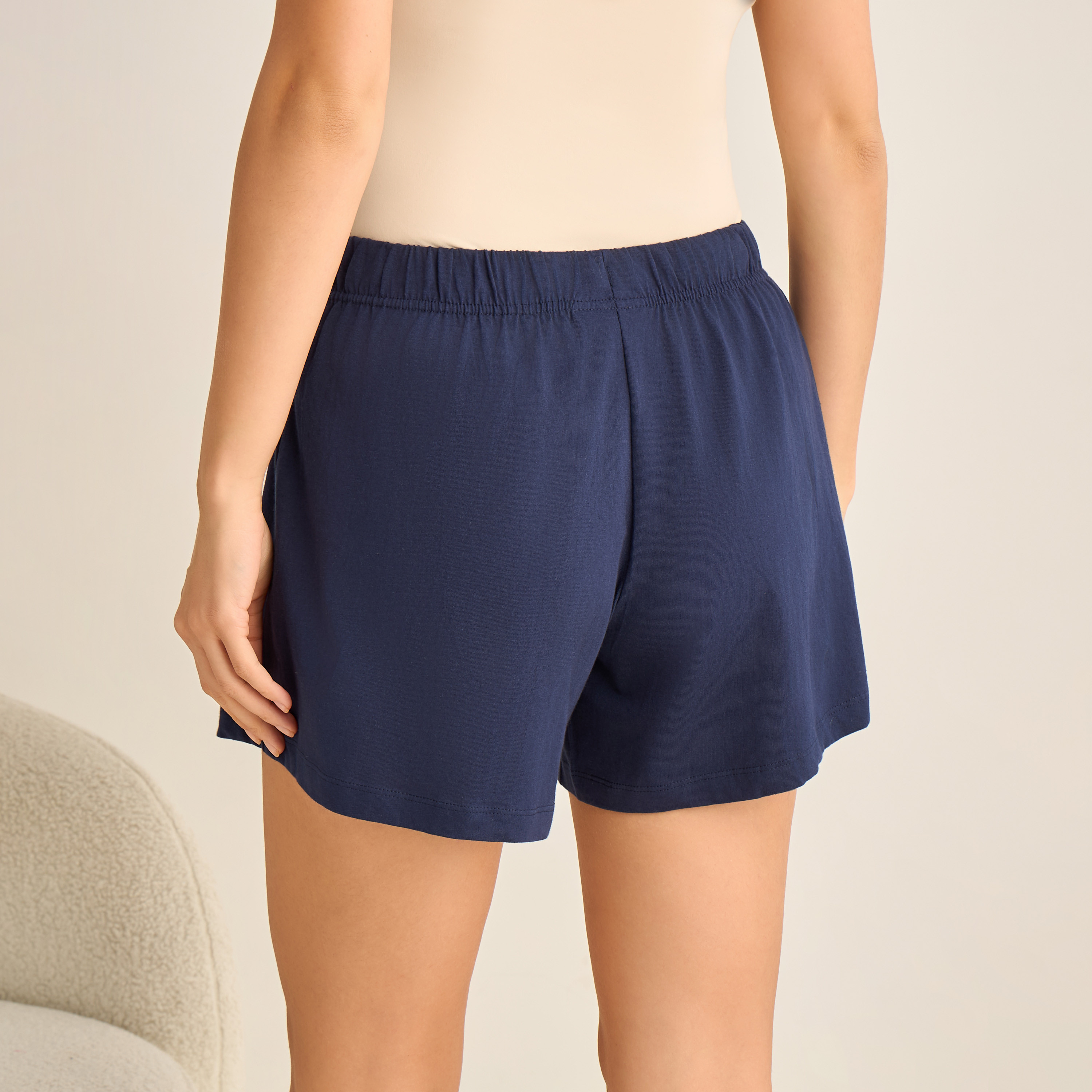 Set of 2 - Drawstring Waist Shorts-women-clothing-nightwear-pyjamas-bottoms-image-5
