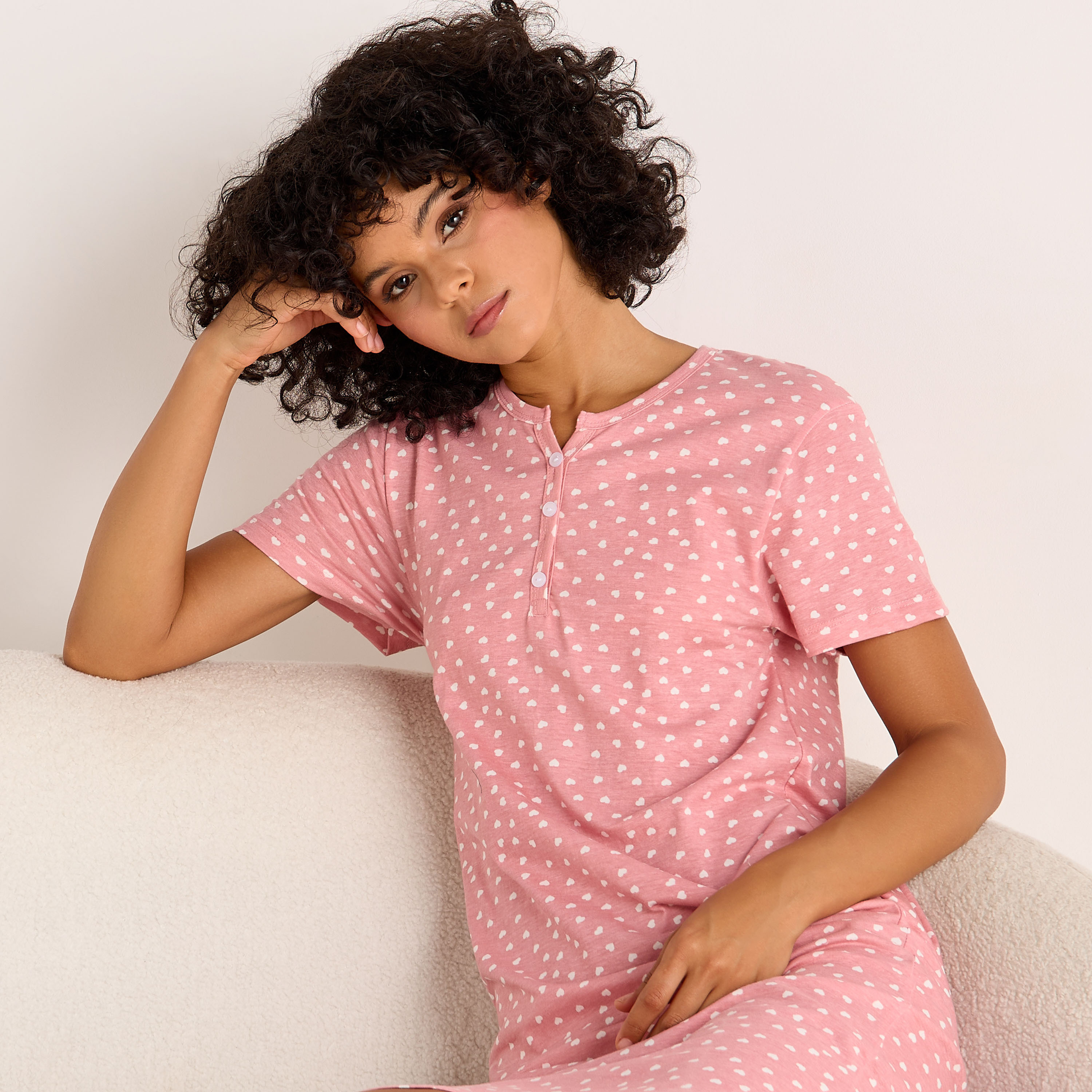 قميص نوم بطبعات وأكمام قصيرة-women-clothing-nightwear-nighties-image-4