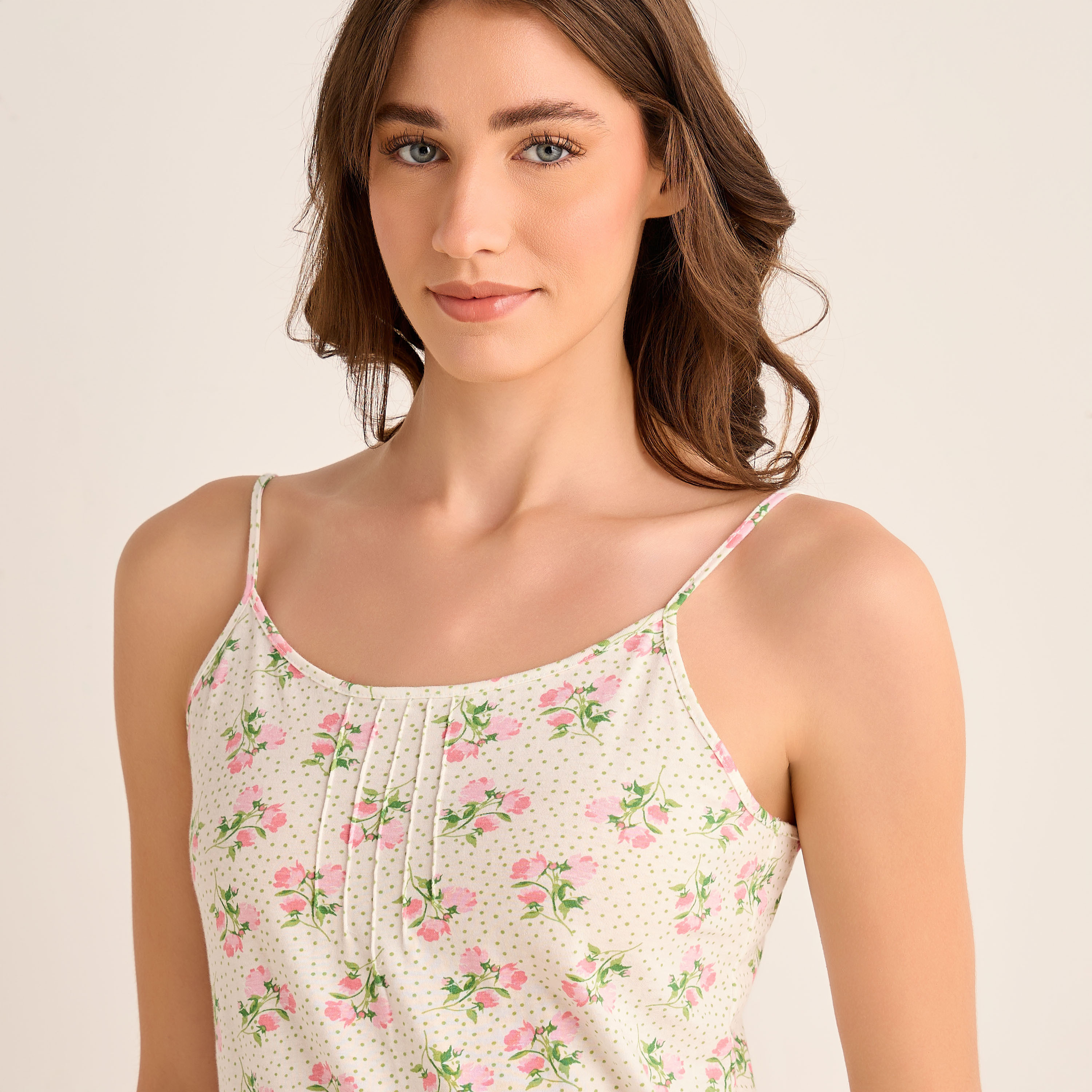 Set of 2 - Midi Slip Dress Strappy Ruffled Hem Cotton-PROMO_SP_AE_2FOR99_110625-image-5