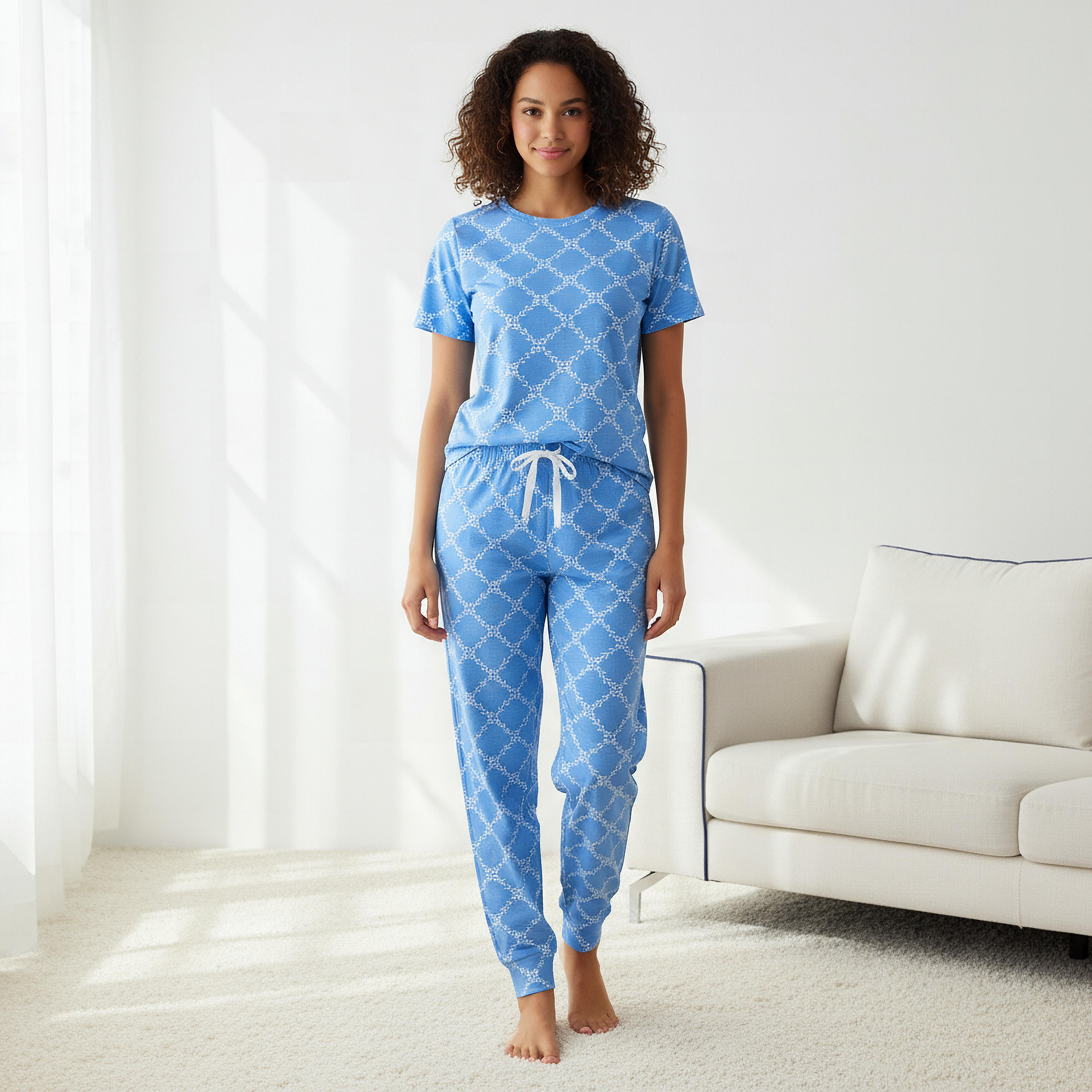 طقم بلوزة وبنطلون بيجاما-women-clothing-nightwear-pyjamas-longsets-image-1