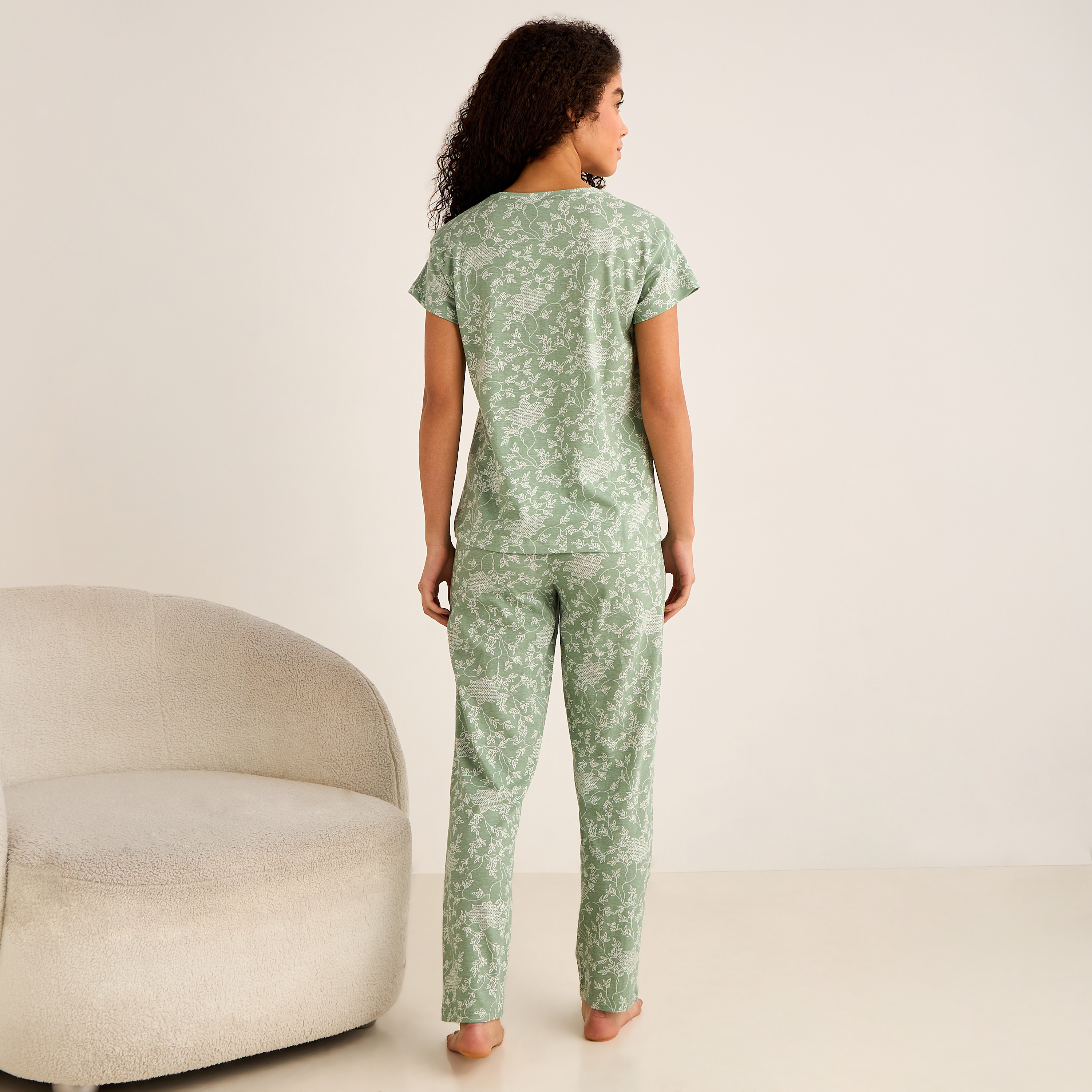 Pyjama Set Top & Trousers-women-clothing-nightwear-pyjamas-longsets-image-4