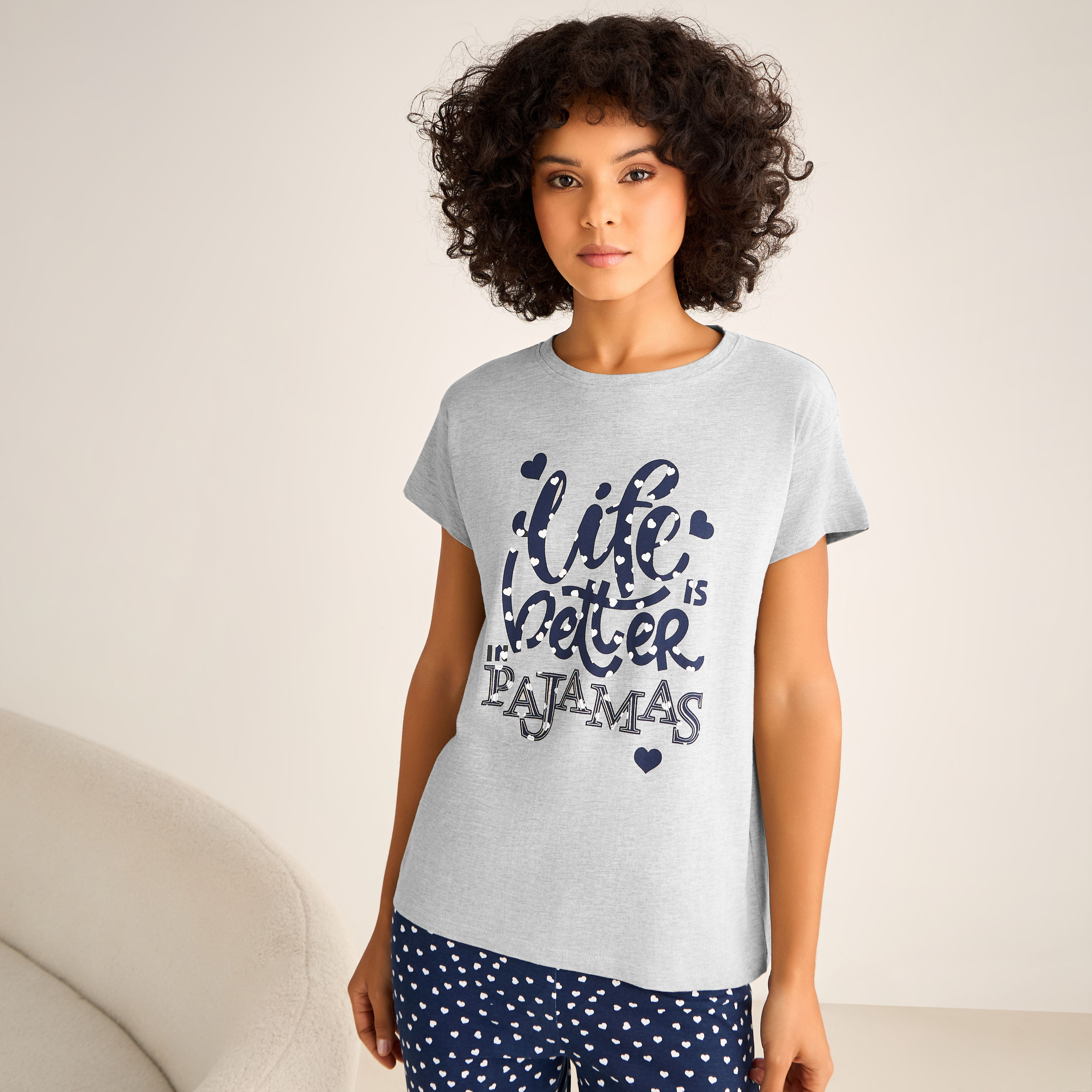 Pyjama Set Top & Trousers-women-clothing-nightwear-pyjamas-longsets-image-2