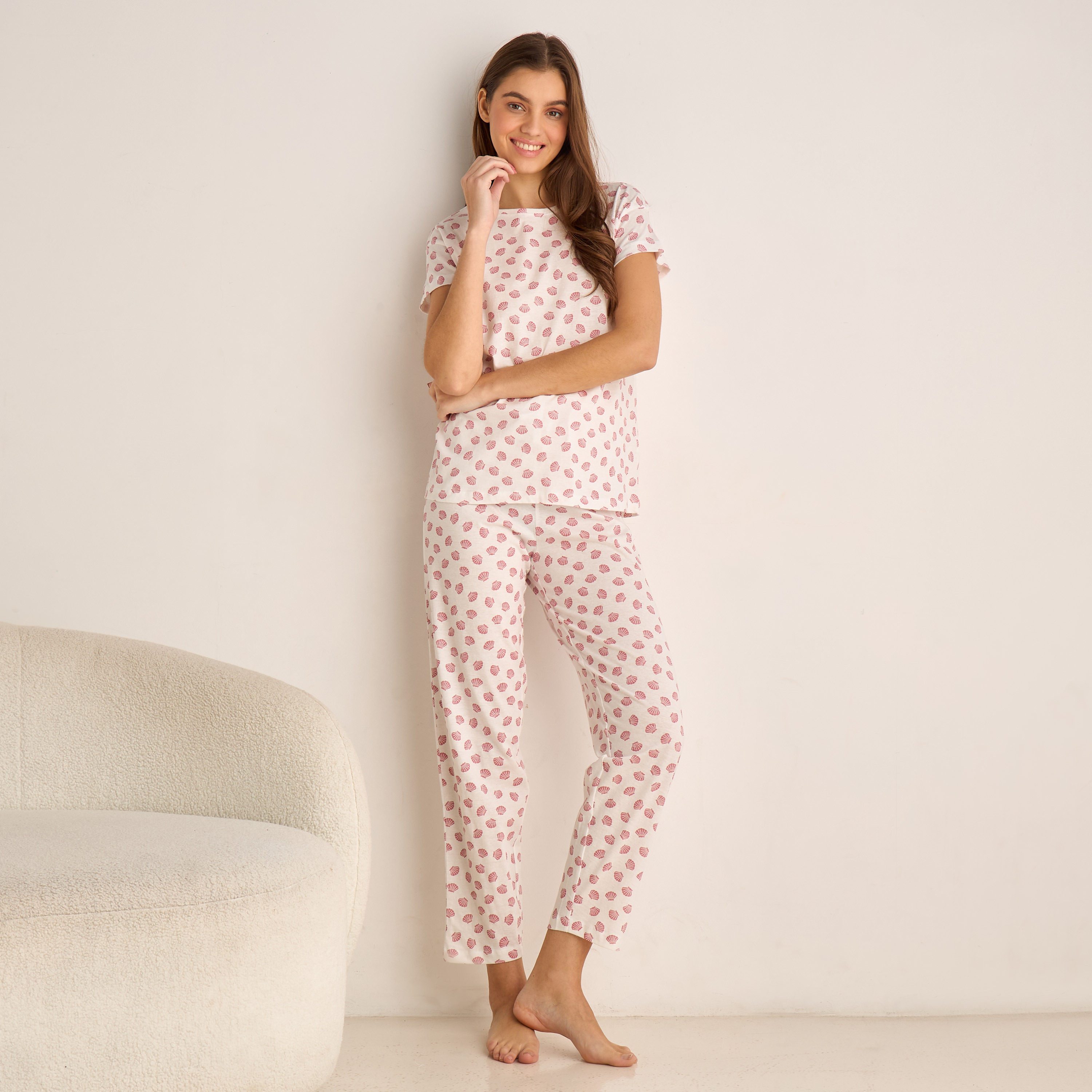 Pyjama Set Top & Trousers-women-clothing-nightwear-pyjamas-longsets-image-1