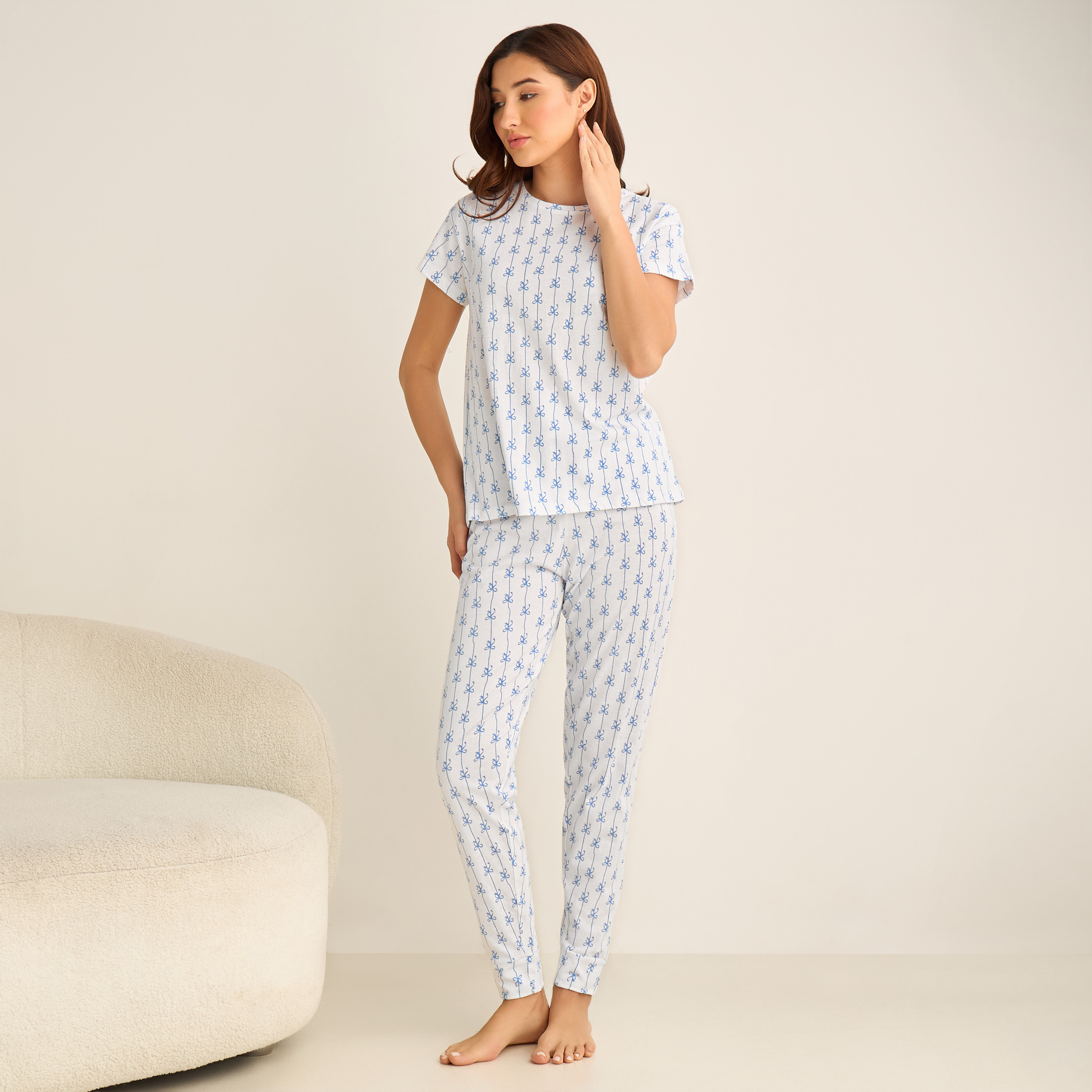 Pyjama Set Top & Trousers-women-clothing-nightwear-pyjamas-longsets-image-1