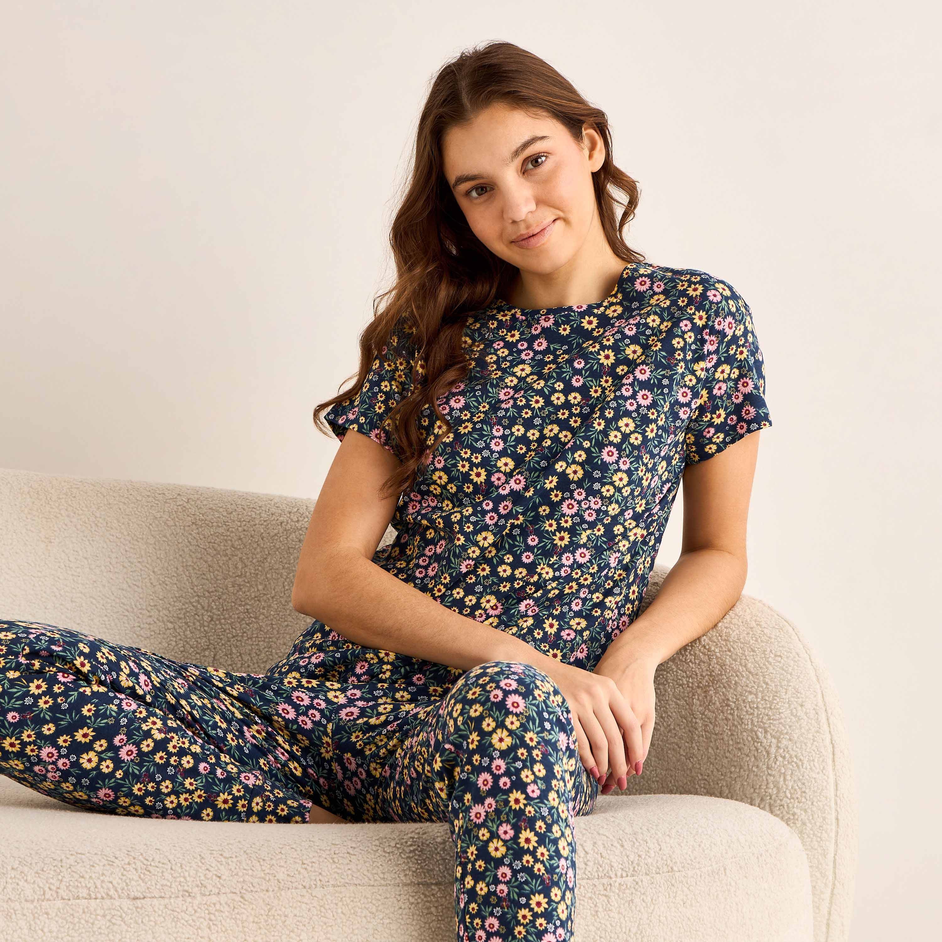 Pyjama Set Printed T-shirt & Pyjama-women-clothing-nightwear-pyjamas-longsets-image-6