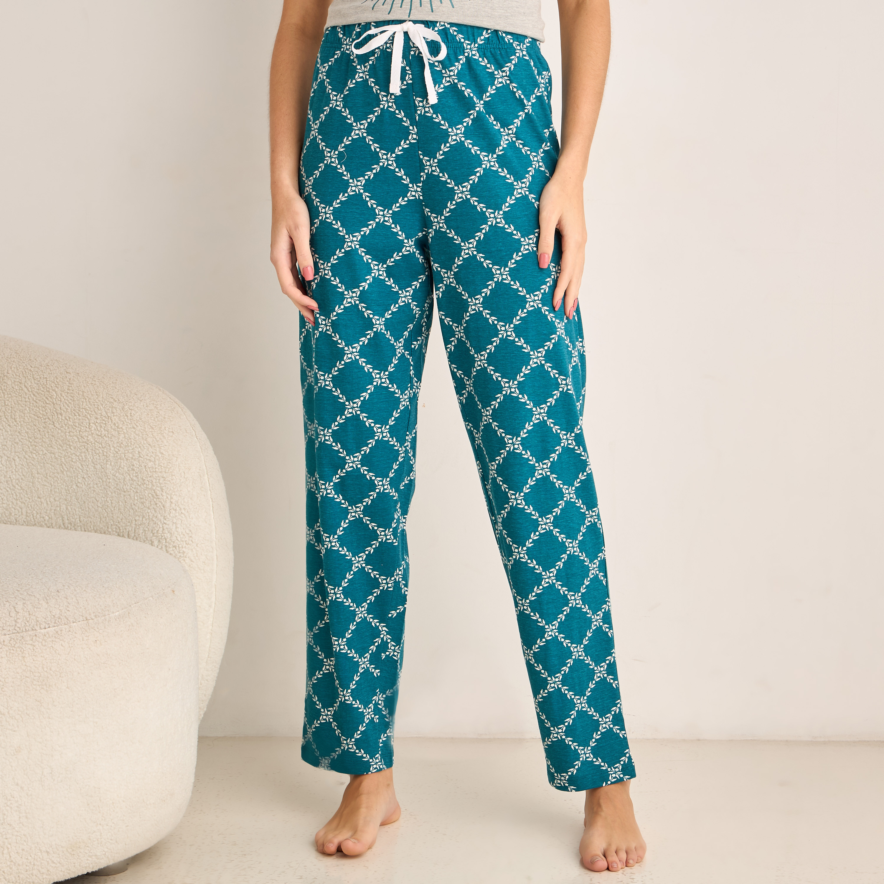 Pyjama Set Printed T-shirt & Pyjama-women-clothing-nightwear-pyjamas-longsets-image-4