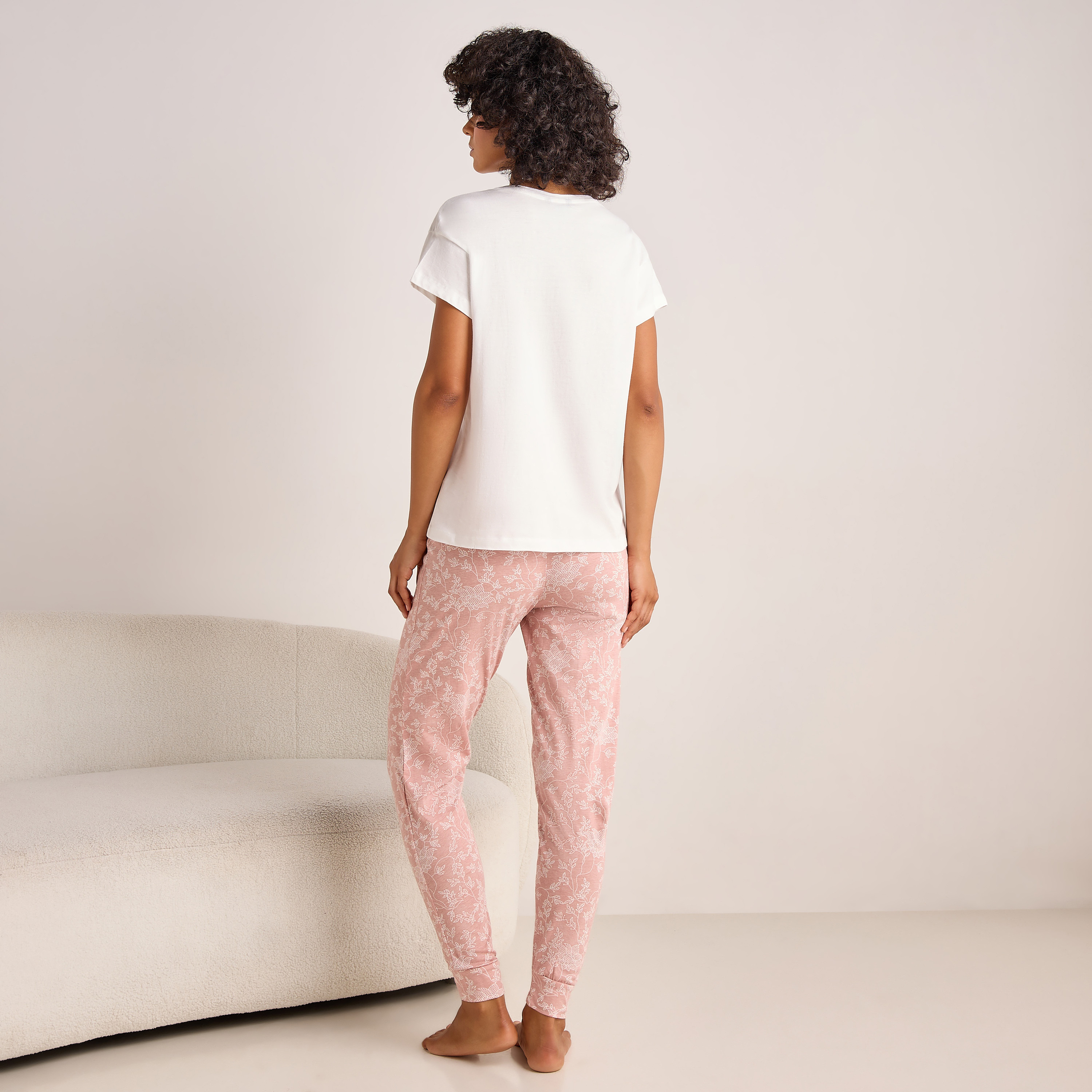 Pyjama Set Printed T-shirt & Pyjama-women-clothing-nightwear-pyjamas-longsets-image-5