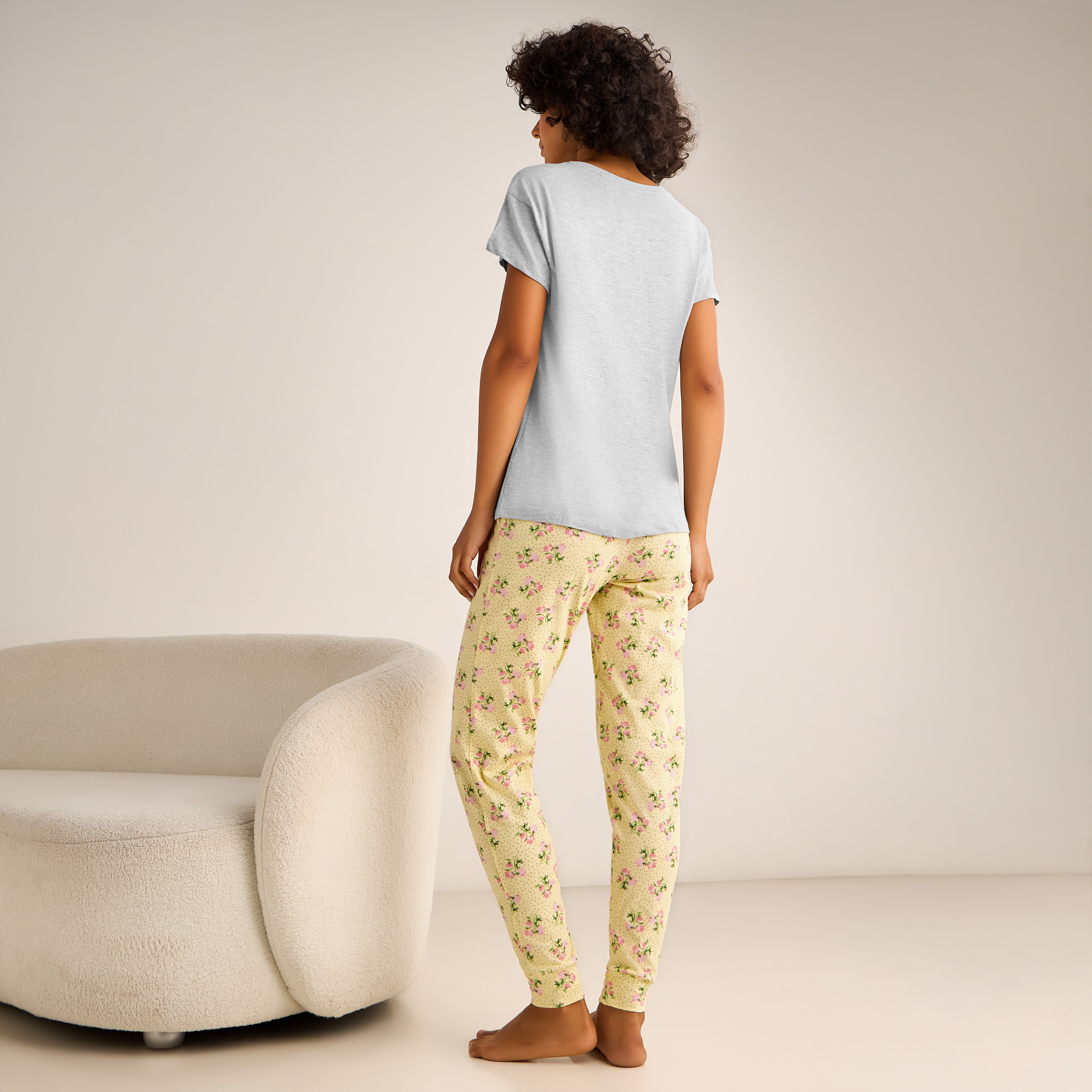 Pyjama Set Printed T-shirt & Pyjama-women-clothing-nightwear-pyjamas-longsets-image-3