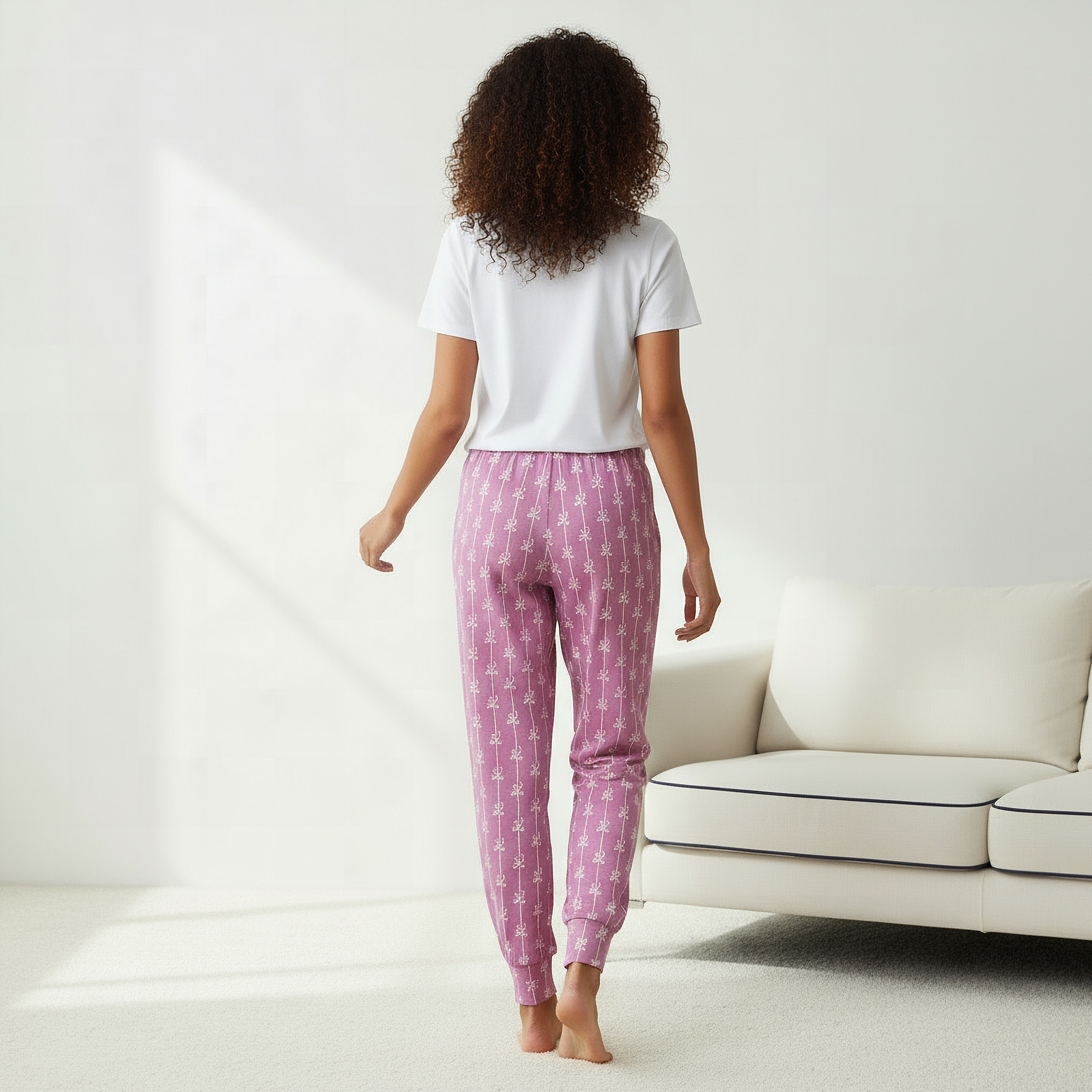 Pyjama Set Printed T-shirt & Pyjama-women-clothing-nightwear-pyjamas-longsets-image-3