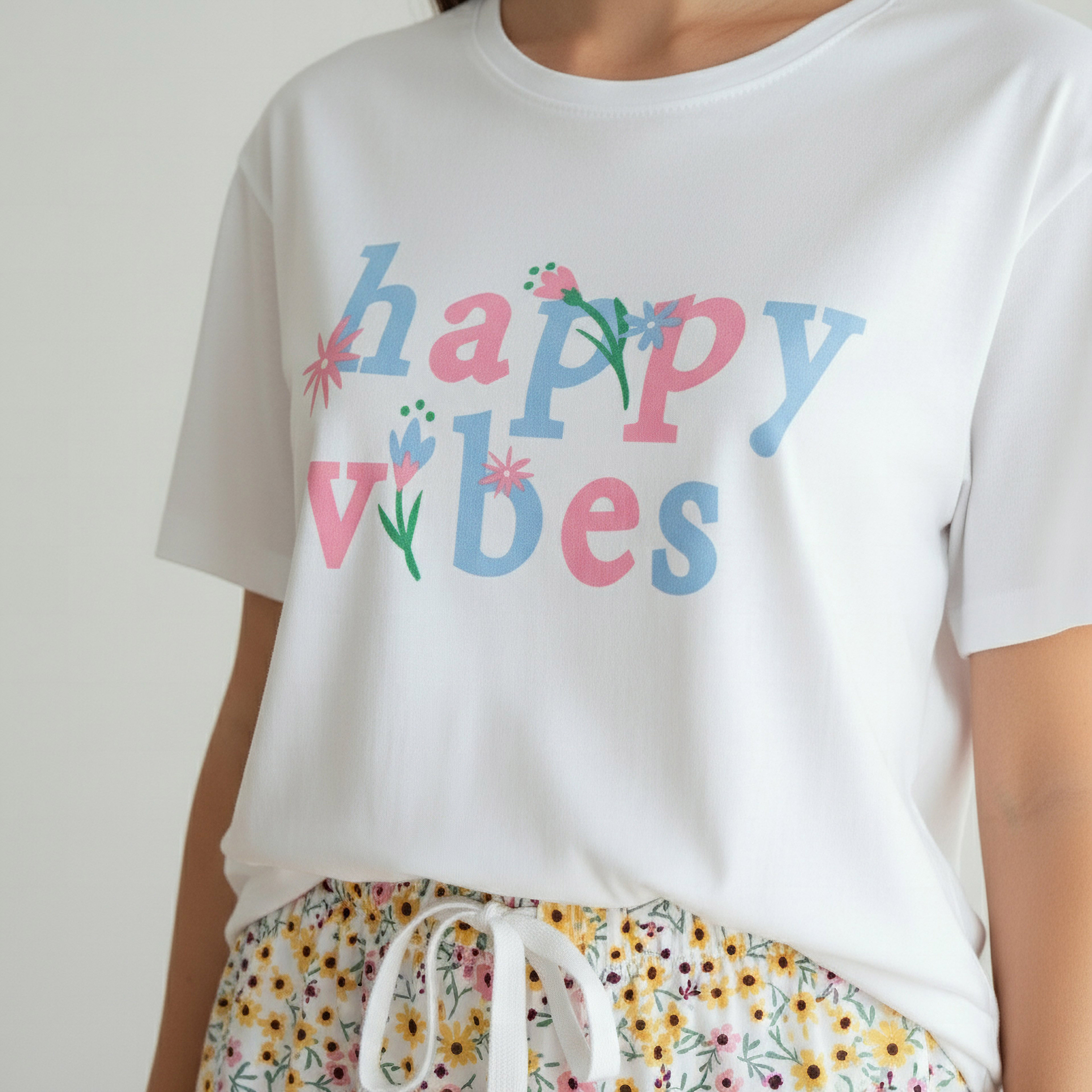 طقم بيجاما شورت بتيشيرت وشورت-women-clothing-nightwear-pyjamas-shortsets-image-2