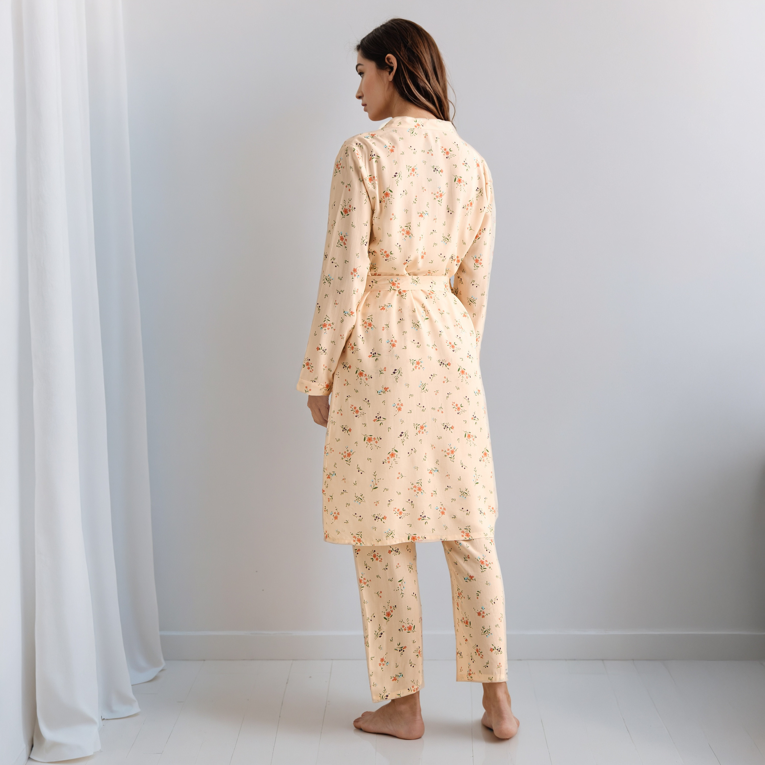 Pyjama Set with Robe Sleeveless Top & Pyjamas-women-clothing-nightwear-pyjamas-longsets-image-5