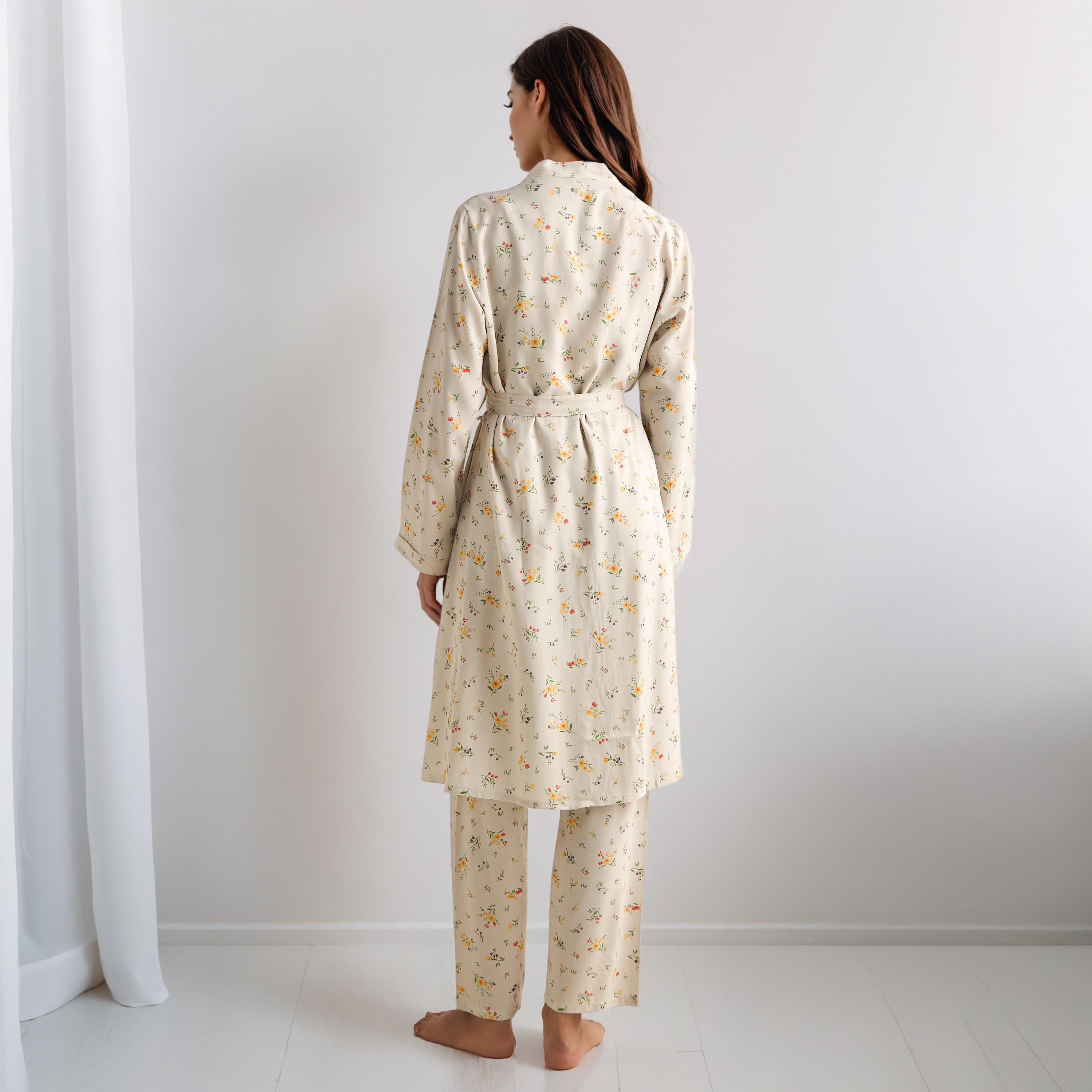 Pyjama Set with Robe Sleeveless Top & Pyjamas-women-clothing-nightwear-pyjamas-longsets-image-3
