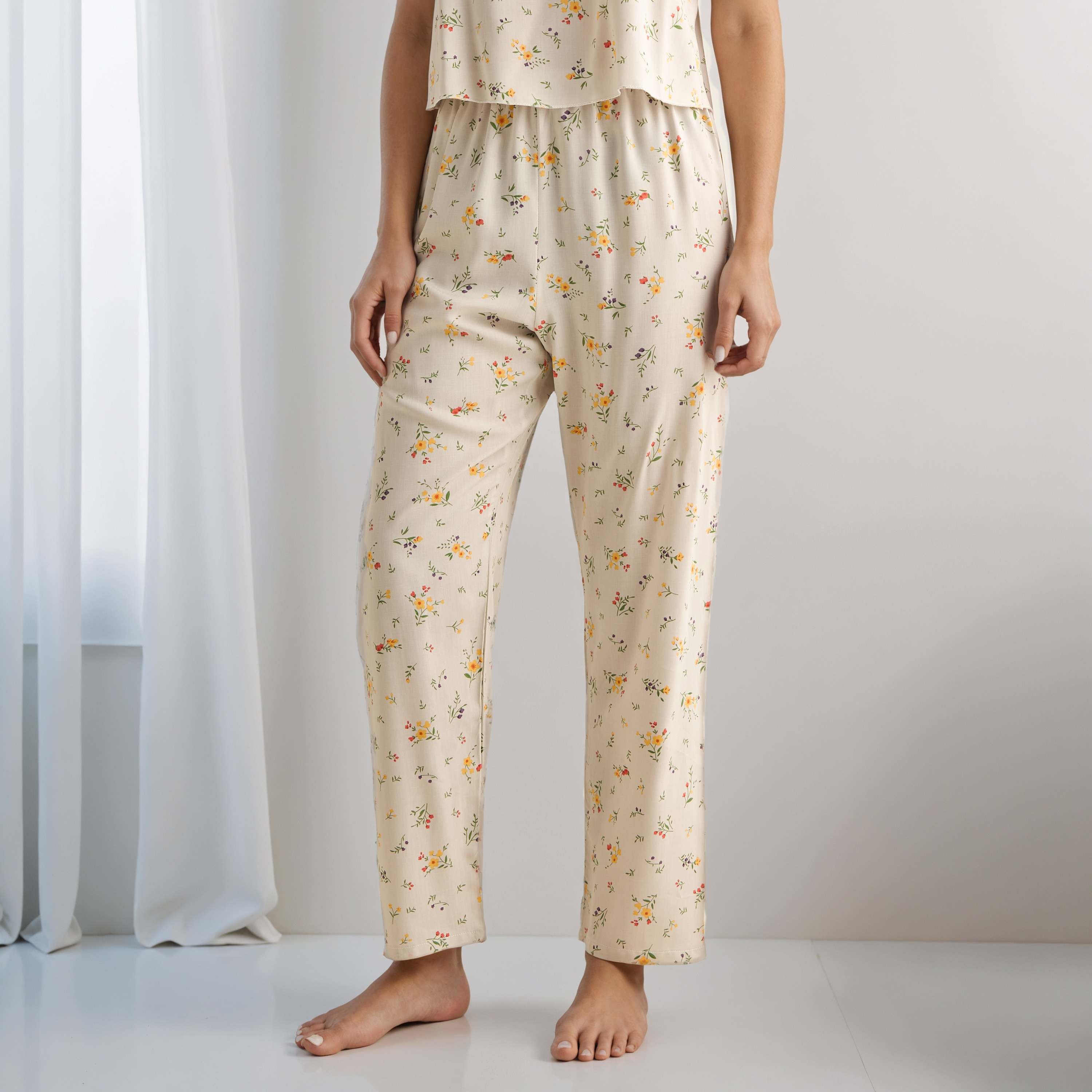Pyjama Set with Robe Sleeveless Top & Pyjamas-women-clothing-nightwear-pyjamas-longsets-image-4