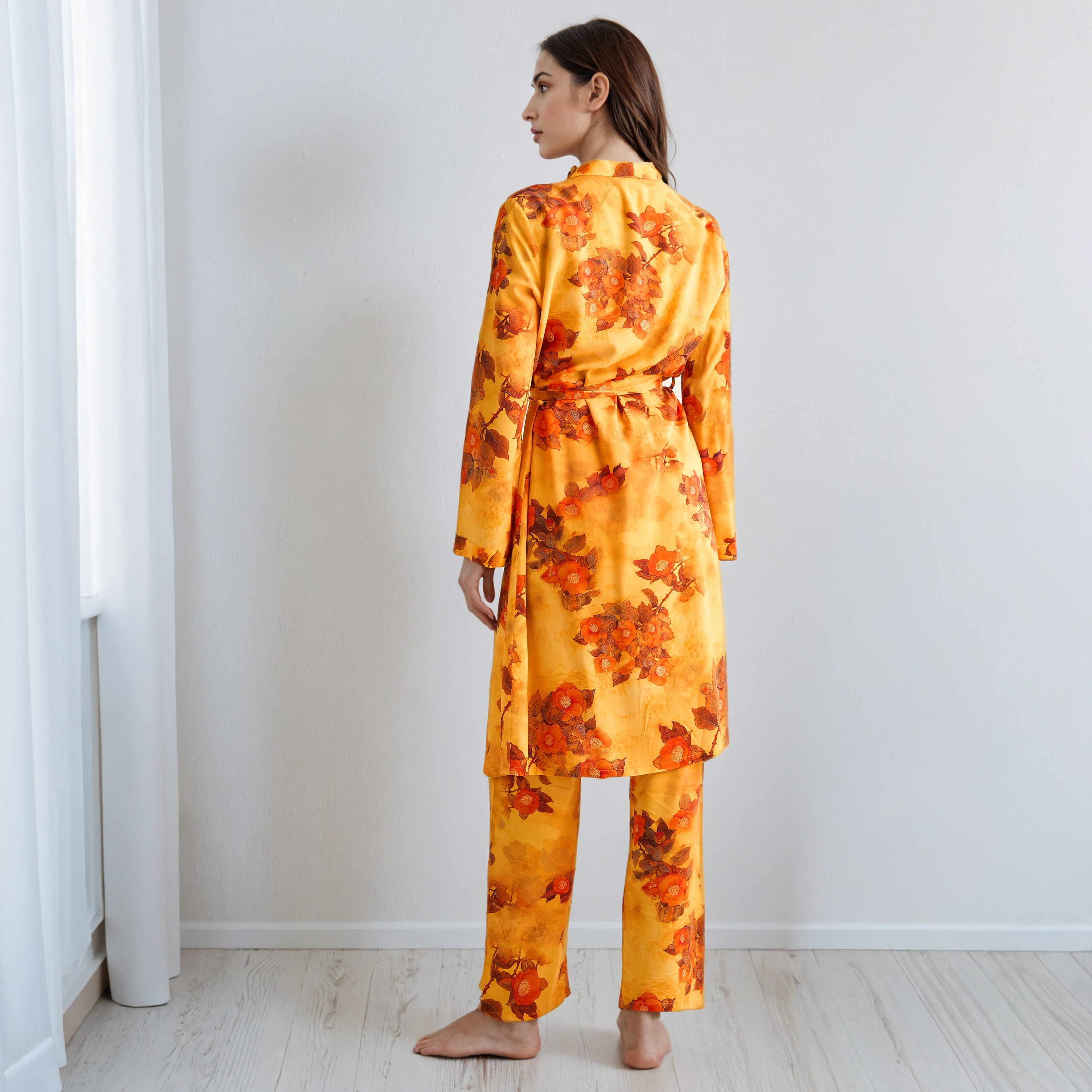 Pyjama Set with Robe Sleeveless Top & Pyjamas-women-clothing-nightwear-pyjamas-longsets-image-4