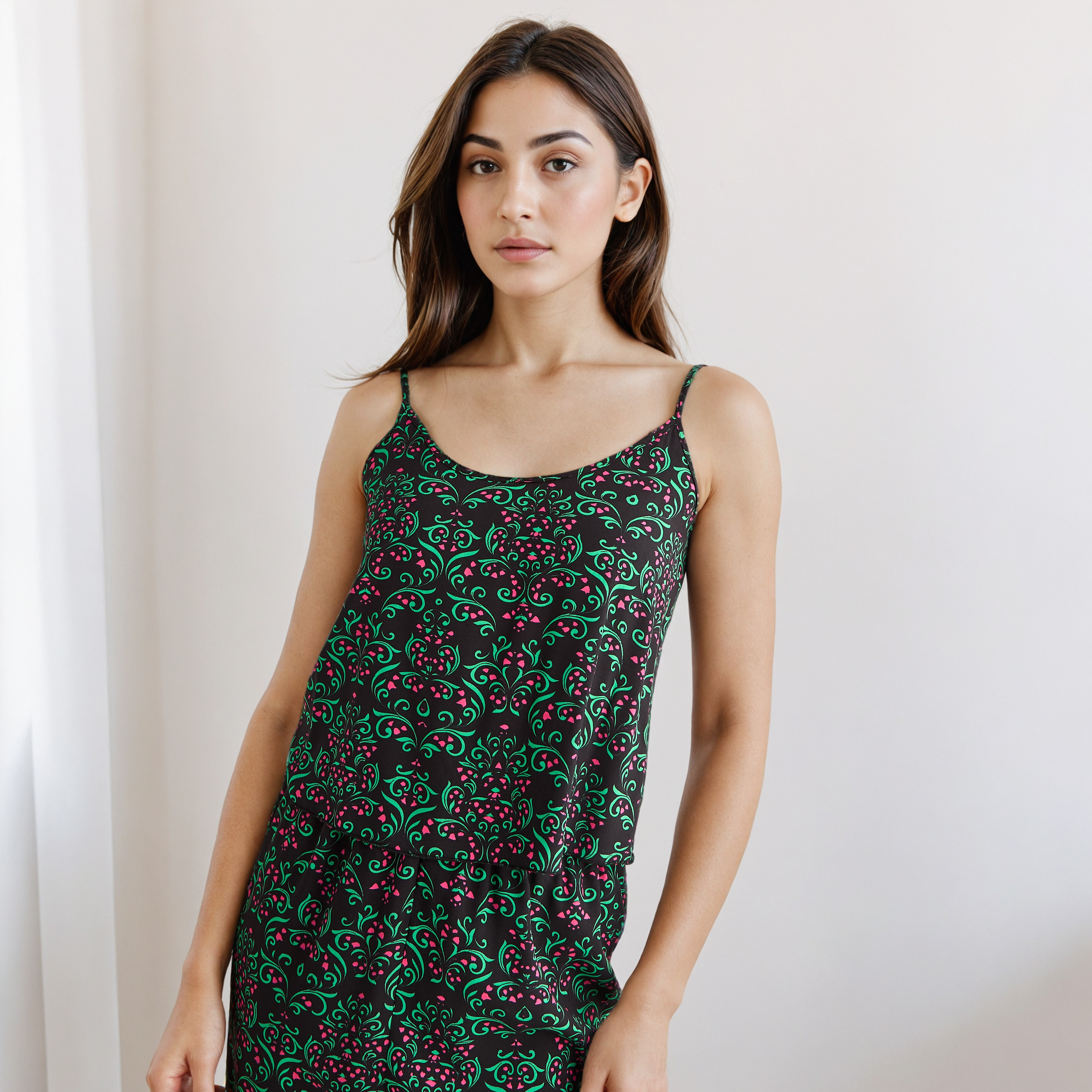 Pyjama Set Sleeveless Top & Pyjamas-women-clothing-nightwear-pyjamas-longsets-image-3