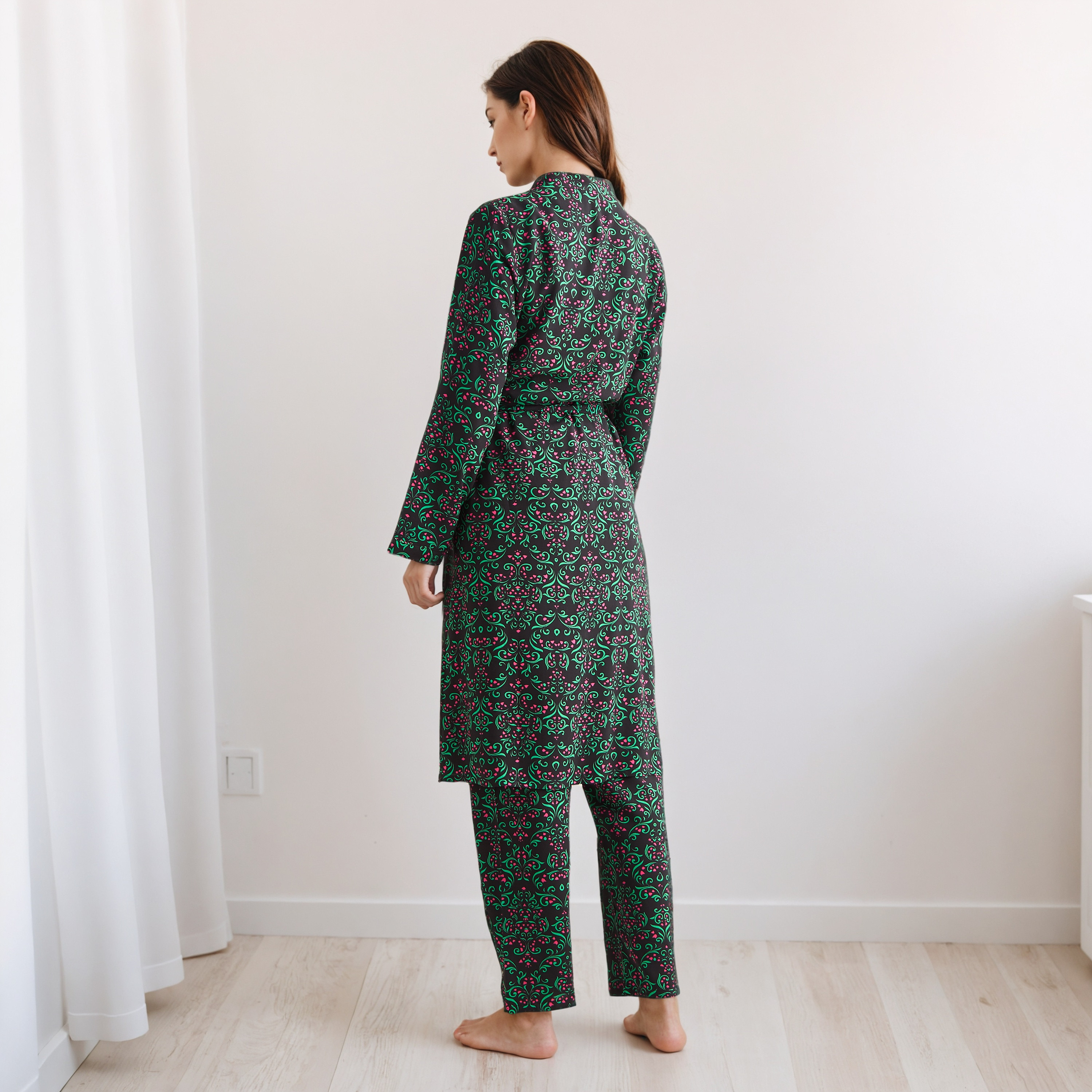 Pyjama Set Sleeveless Top & Pyjamas-women-clothing-nightwear-pyjamas-longsets-image-4
